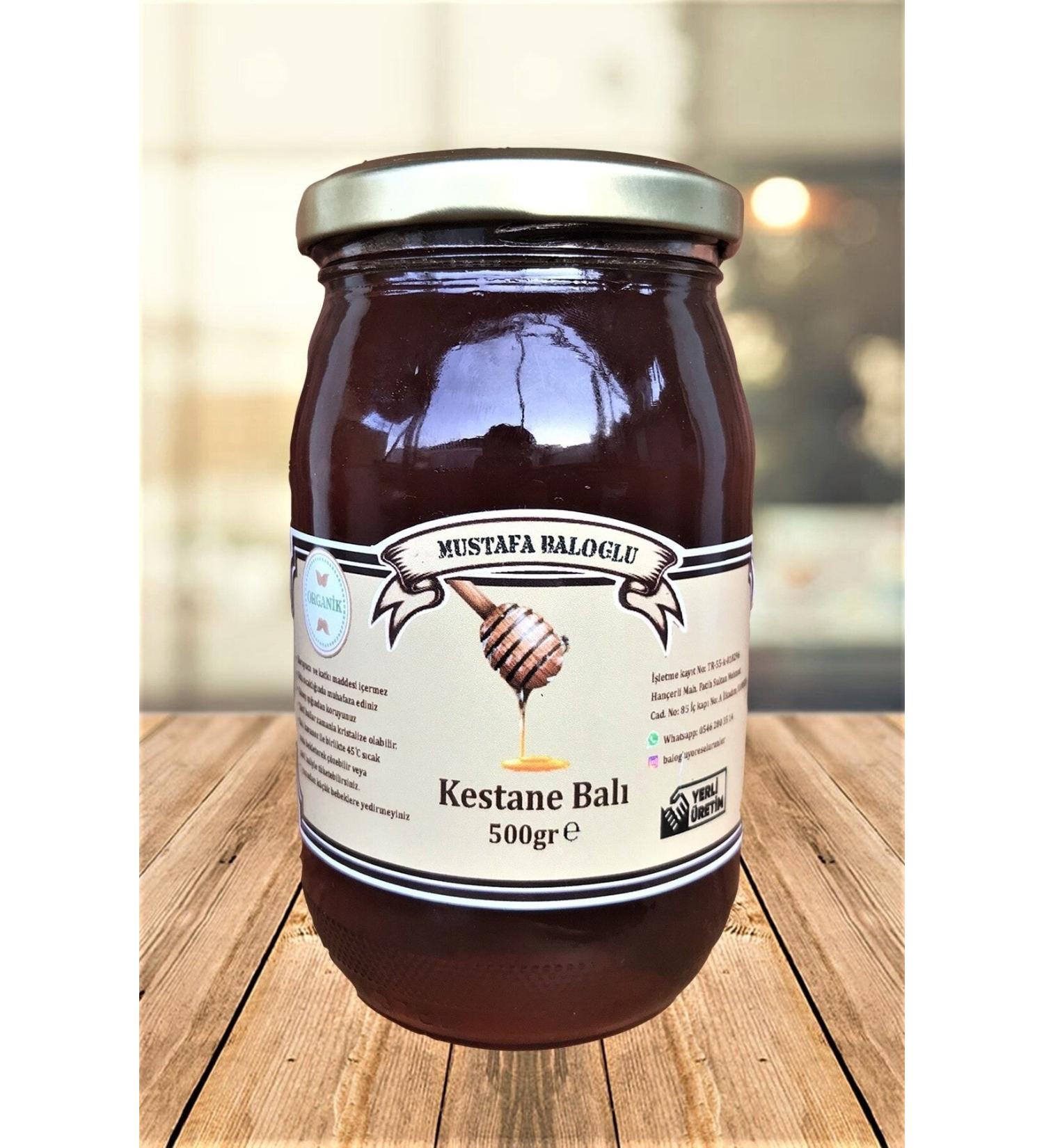 Mustafa Balo lu Honey Products Black Sea Chestnut Honey (ORGANIC) 500 gr