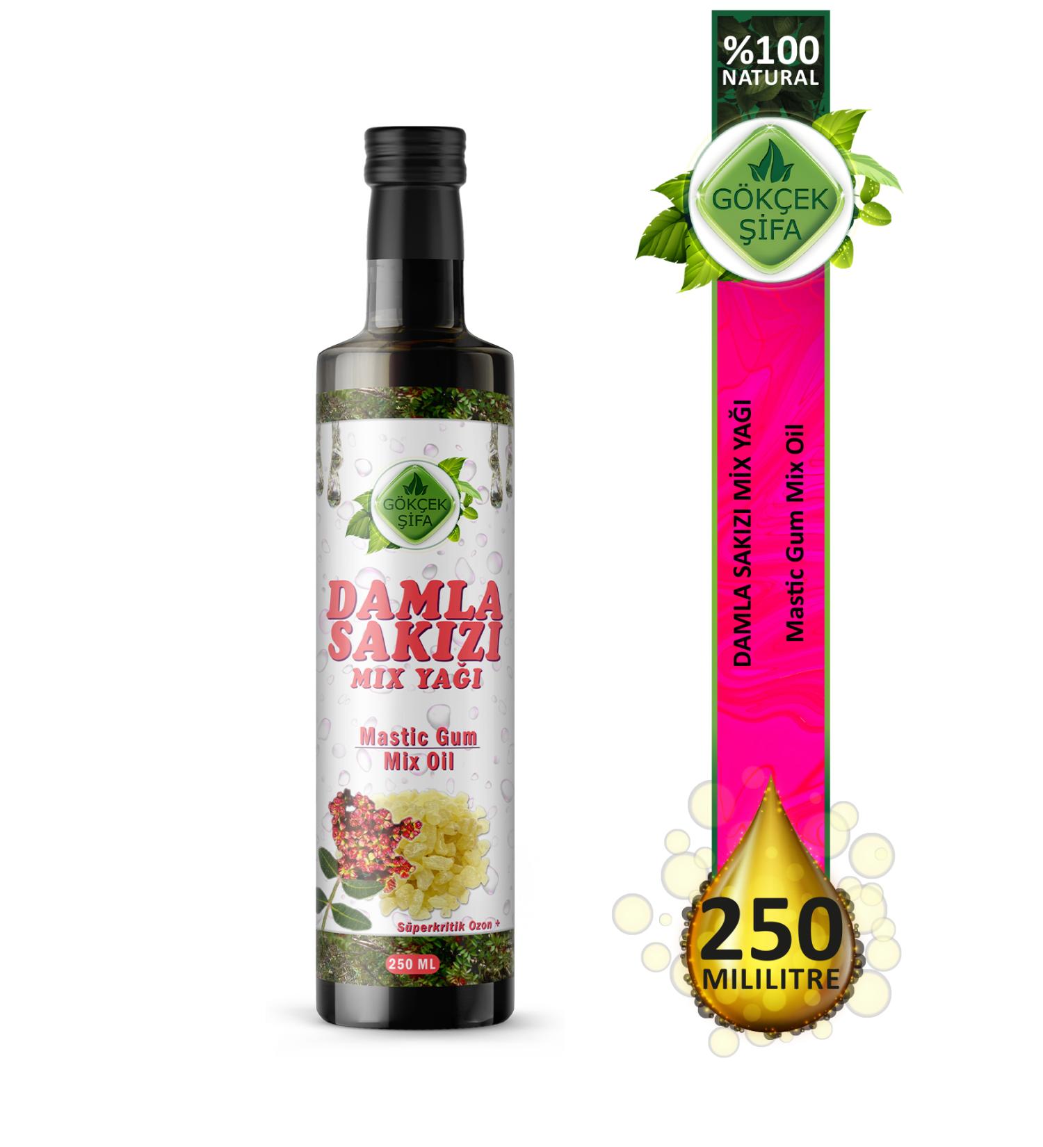 Gokcek Healing Mastic Gum Mix Oil (MAST C GUM MIX OIL) 250 ml - Buy Online on GoSupps.com