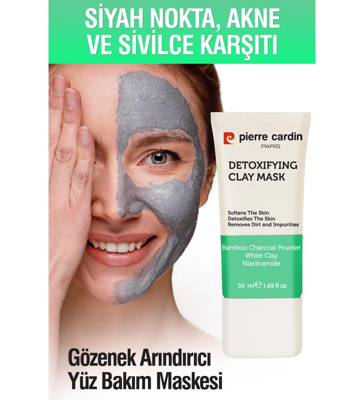 Pierre Cardin Blackhead Acne and Pimple Anti-Pore Purifying Face Care Mask 50 ml - Buy Online on GoSupps.com