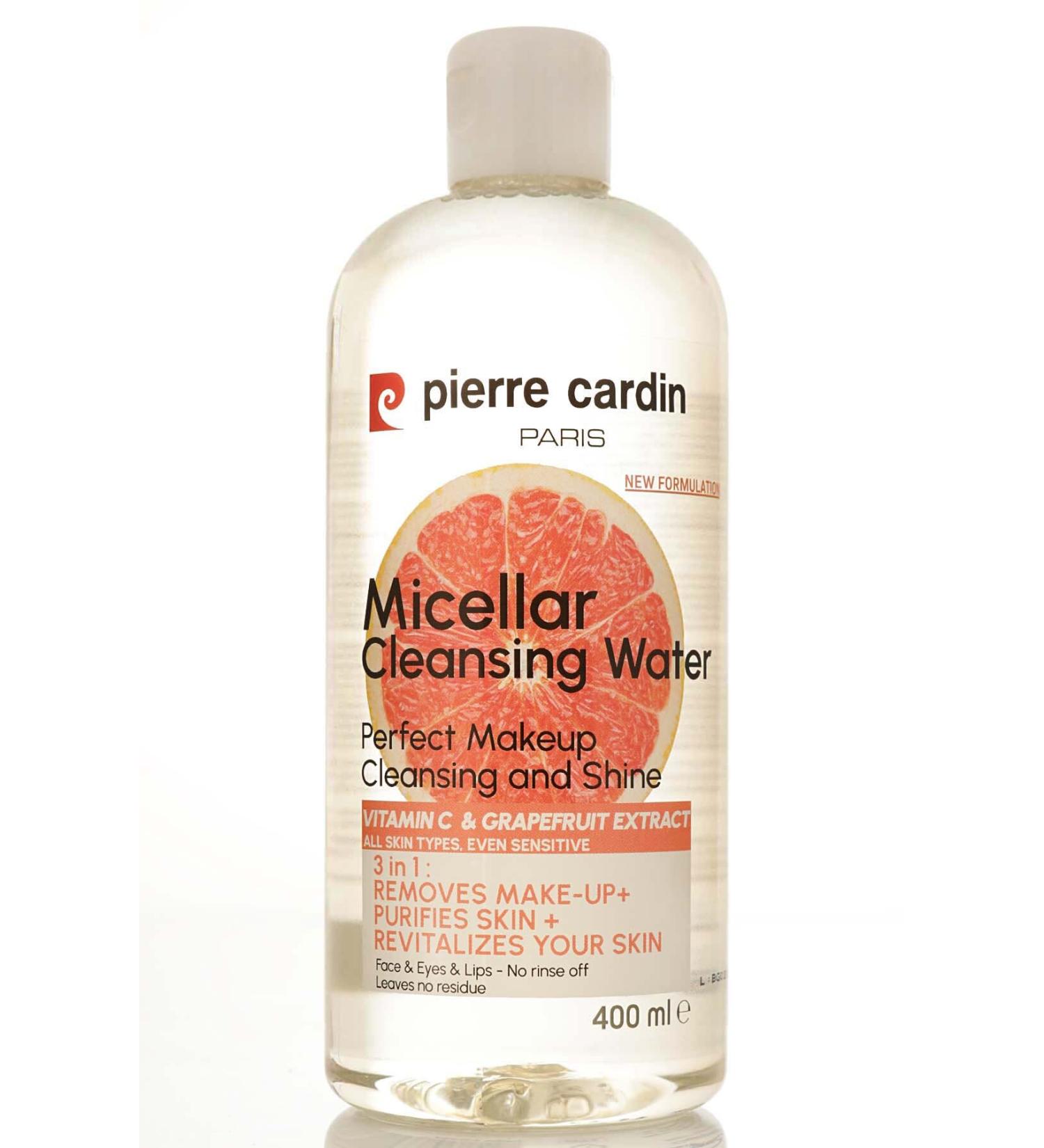 Pierre Cardin Gently Cleansing Micellar Water With Pink Grapefruit & Vitamin C - Makeup Removal Water - Buy Online on GoSupps.com