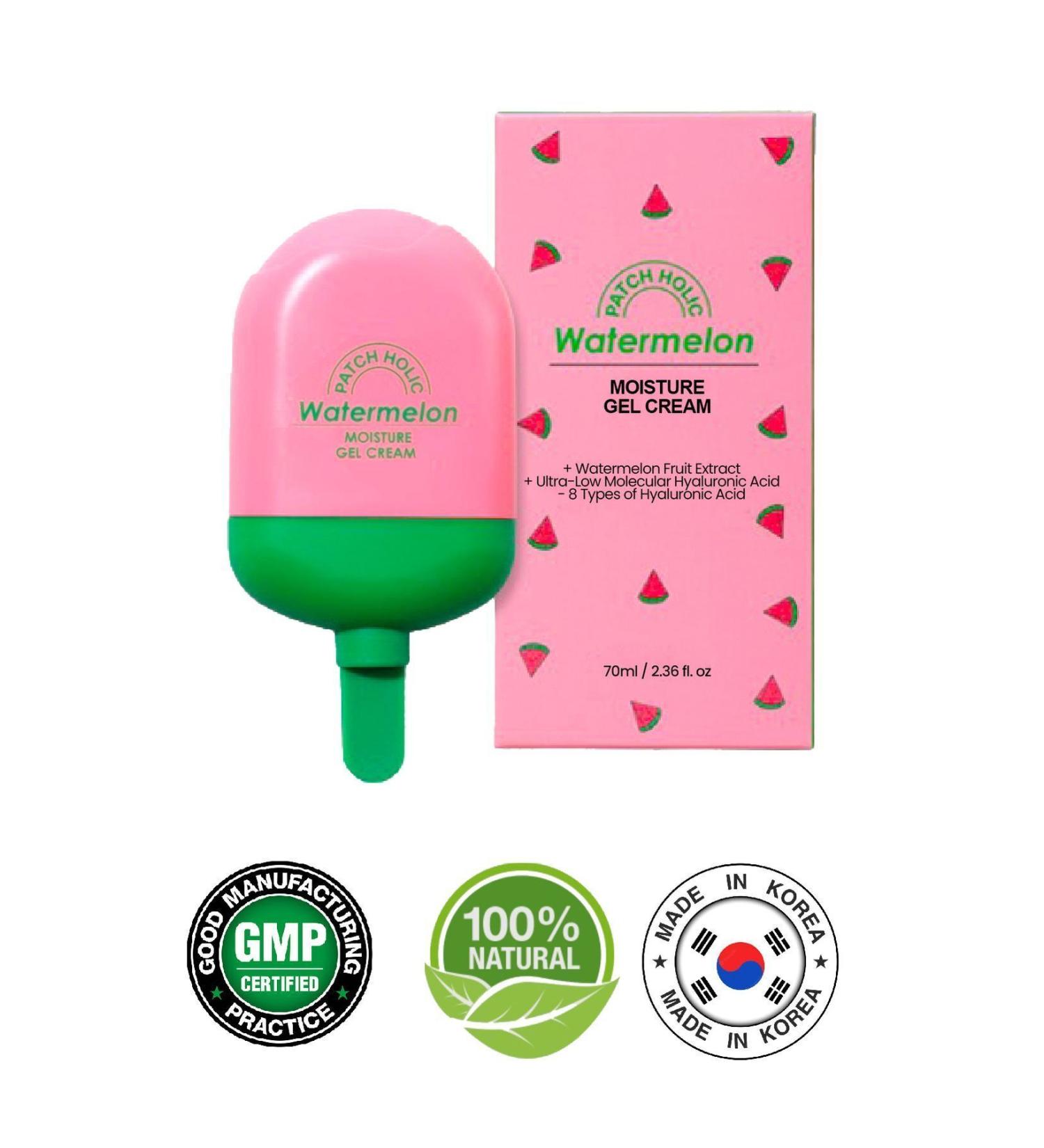 PATCH HOLIC Moisturizing Gel Cream for Sensitive Skin (Watermeloon Moisture Cream) - Buy Online on GoSupps.com