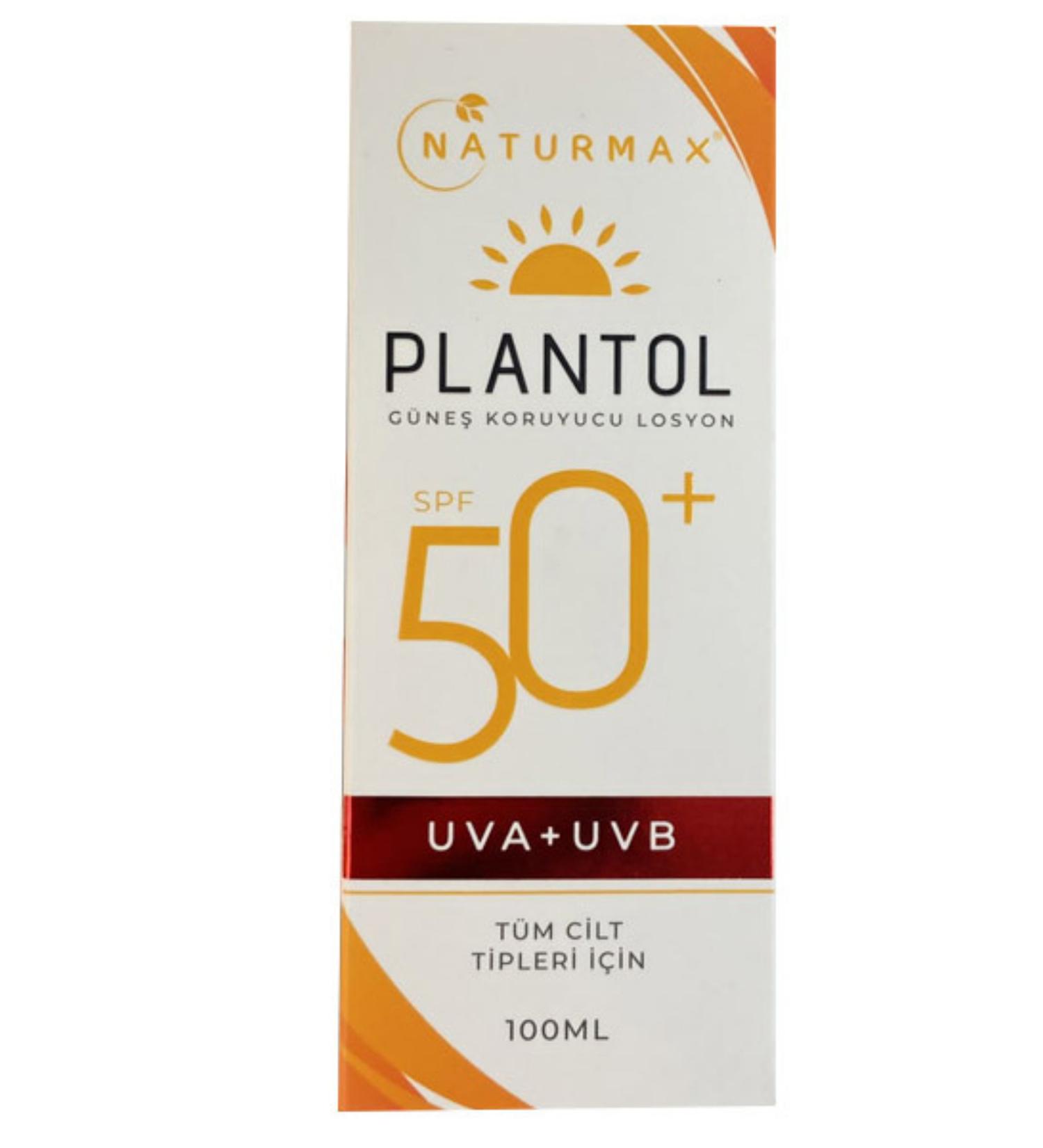Naturmax Plantol Sunscreen Lotion SPF50 100 ml - Buy Online on GoSupps.com