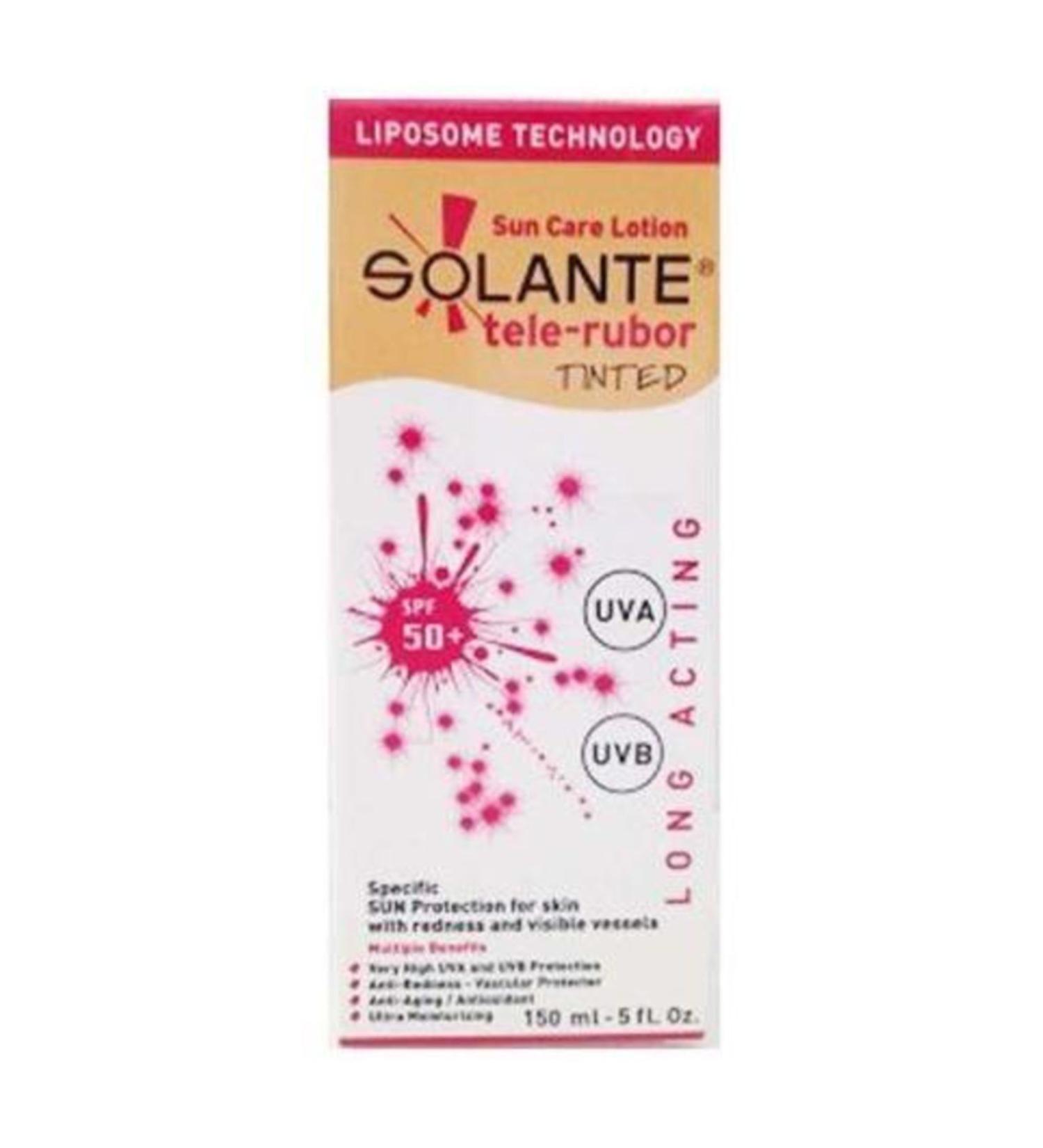 Solante Tele-rubor Tinted Sun Care Lotion Spf 50+150 ml Anti-Redness Tinted Sun Lotion