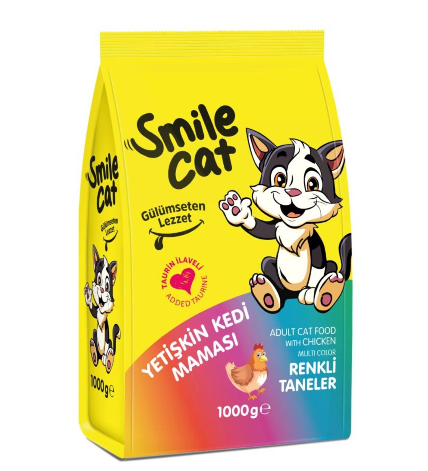 SMILE SMILE 1000 GR DRY CAT FOOD ADULT MIX 6 PIECES