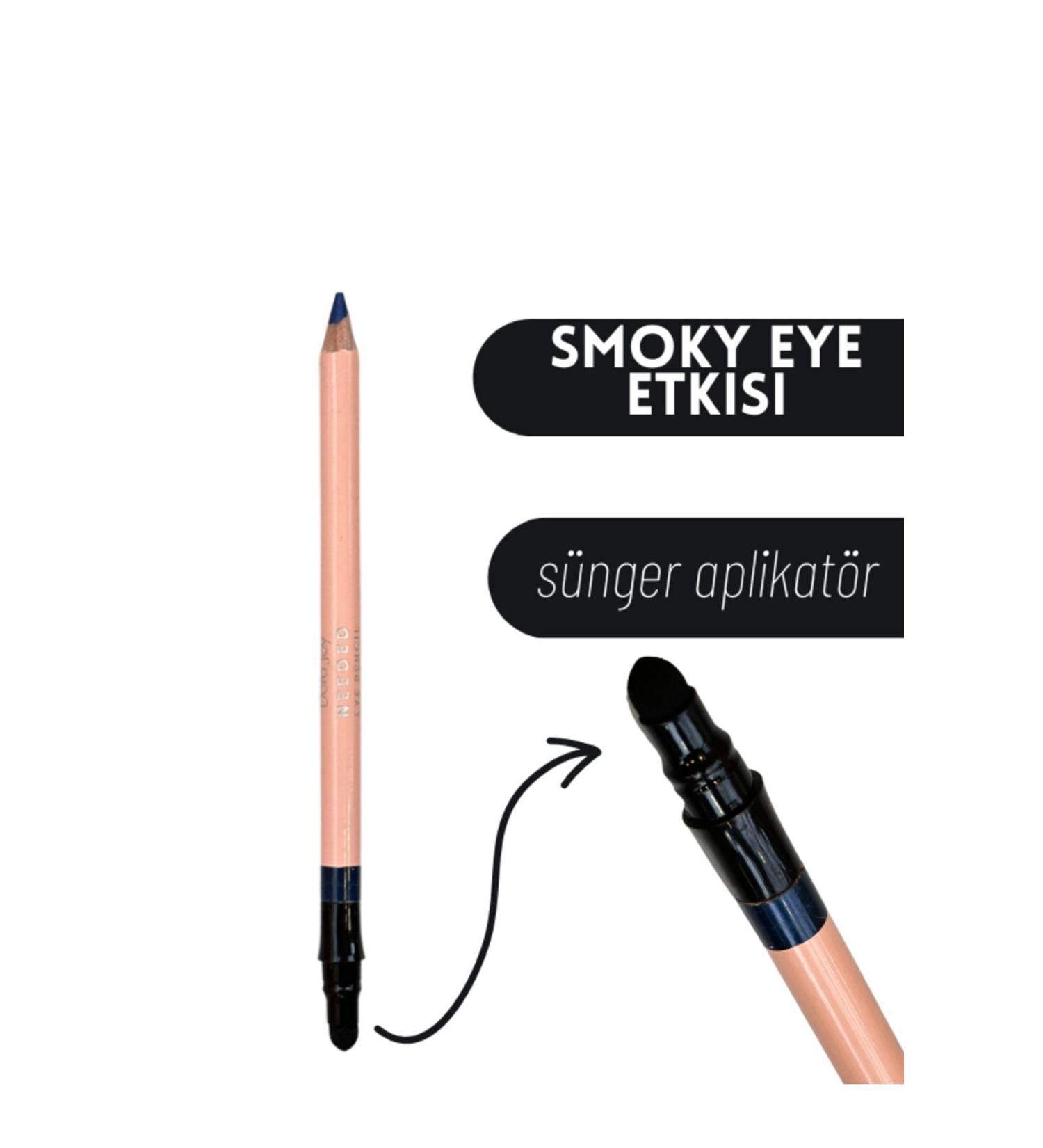 Dora Joy Smoky Eye Pencil 04 Navy Blue Eye Pencil with Sponge Applicator - Buy Online on GoSupps.com