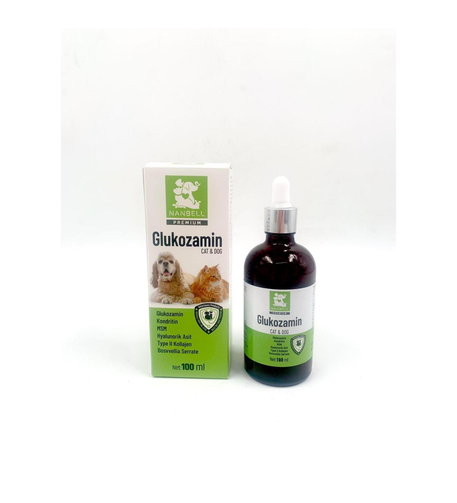 Nanbell Glucosamine with MSM and Chondritin for Cats and Dogs 100 Ml