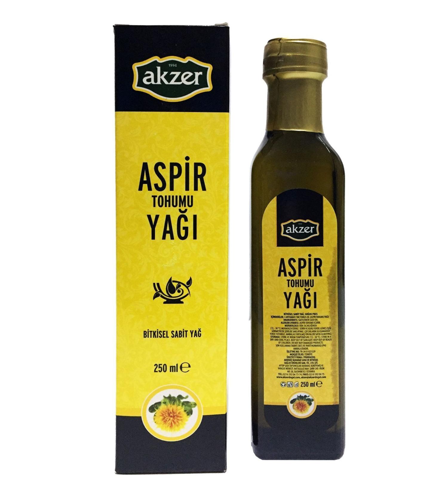 Gulubik Akzer Safflower Oil 250 Ml Cold Press Safflower Seed Oil 250cc