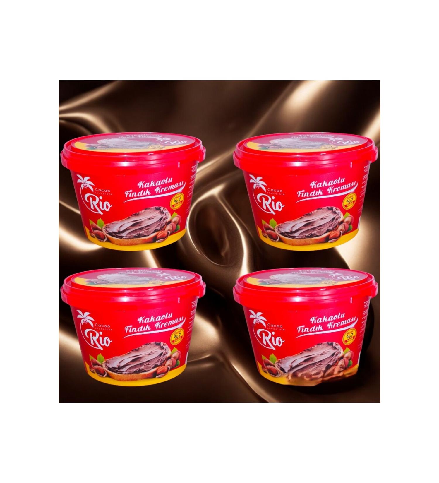 CACAO RIO COCOA HAZELNUT CREAM EXTRA % 7 HAZELNUT 4-PACK 4x400 GRAM