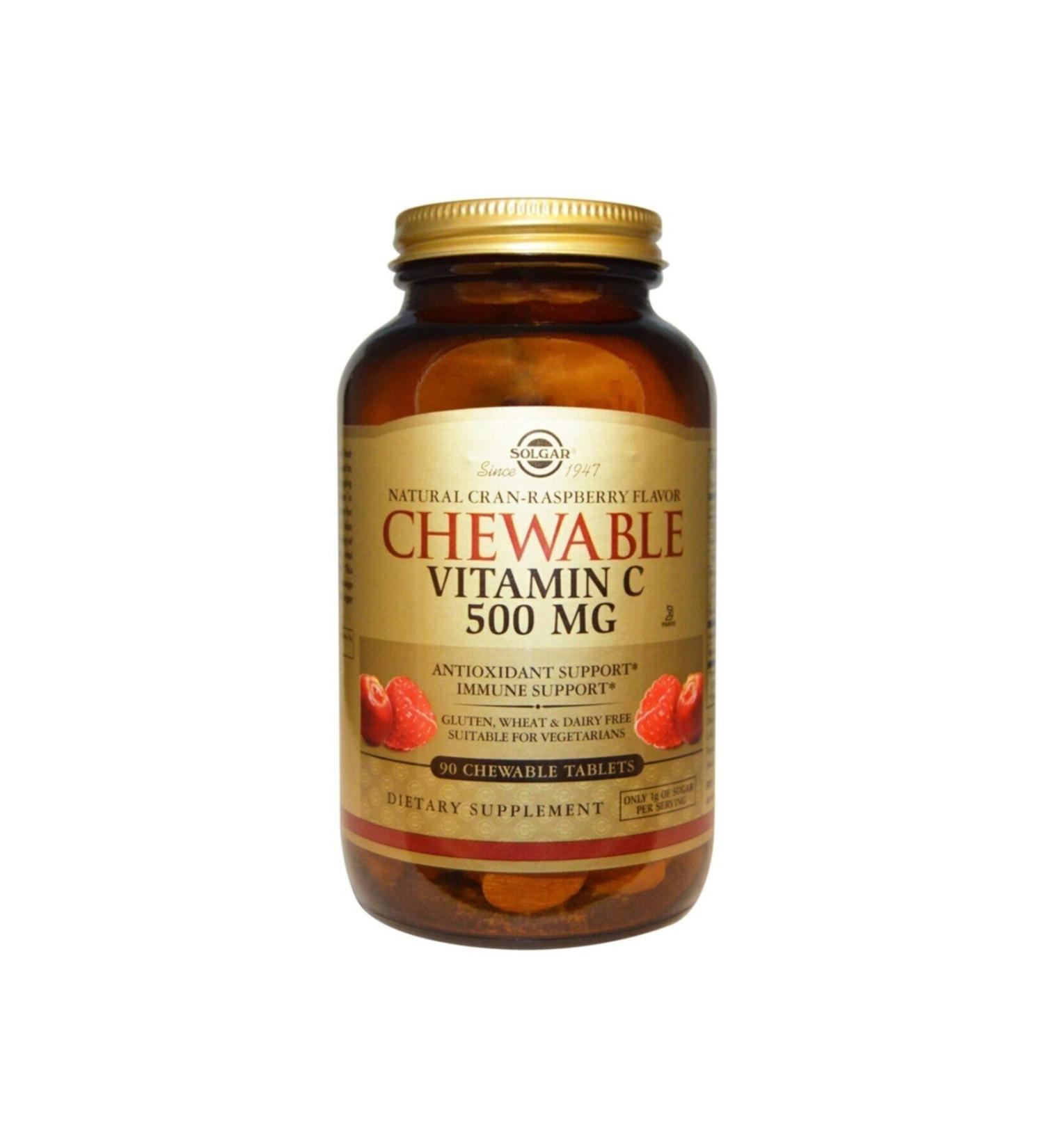 Solgar Chewable Vitamin C 500 mg 90 Tablets