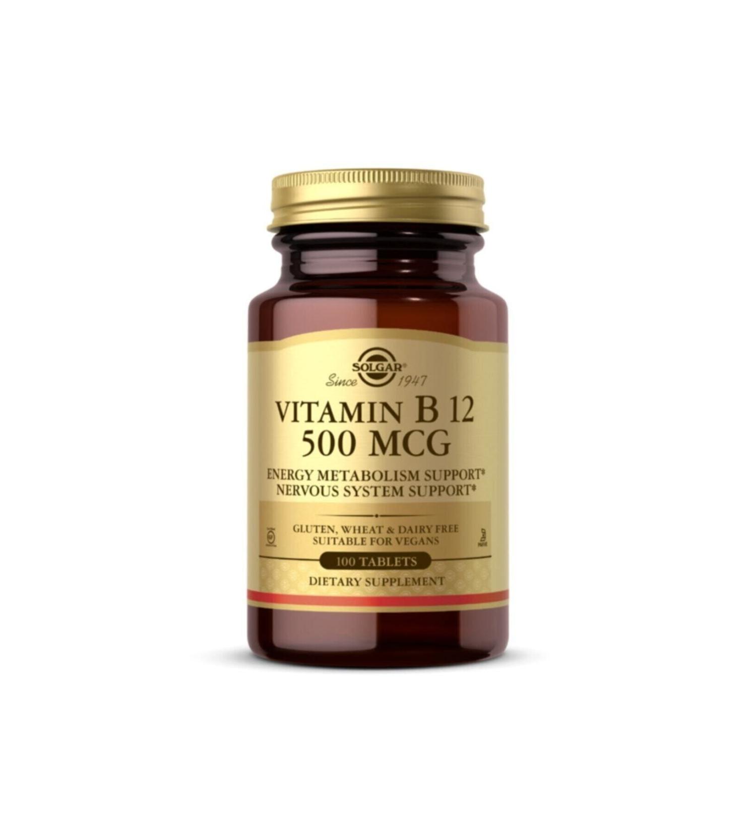Solgar Vitamin B12 500 Mg 50 Capsules