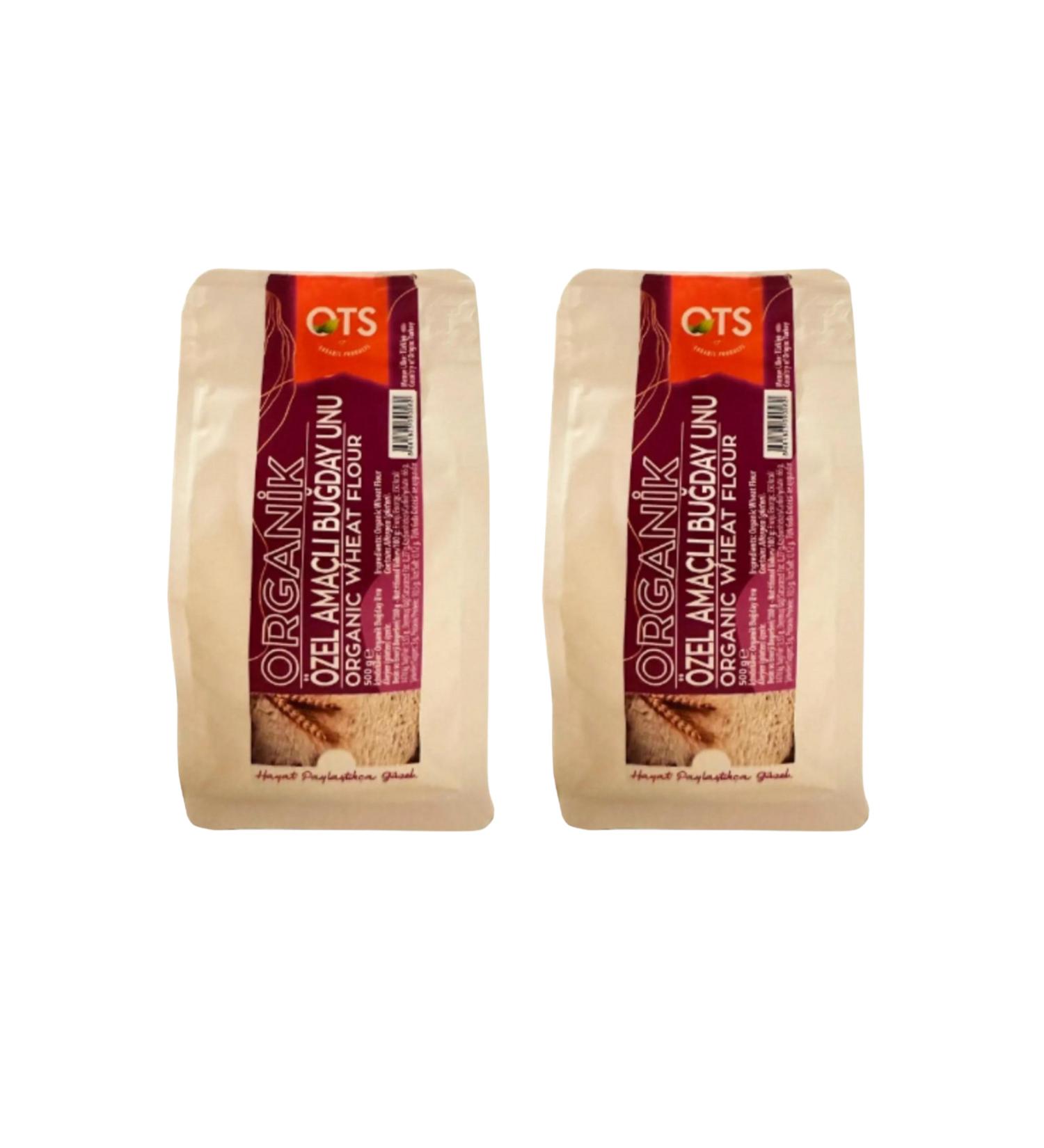 OTS Organic Organic Special Purpose Wheat Flour 500 gr - 2 Pack