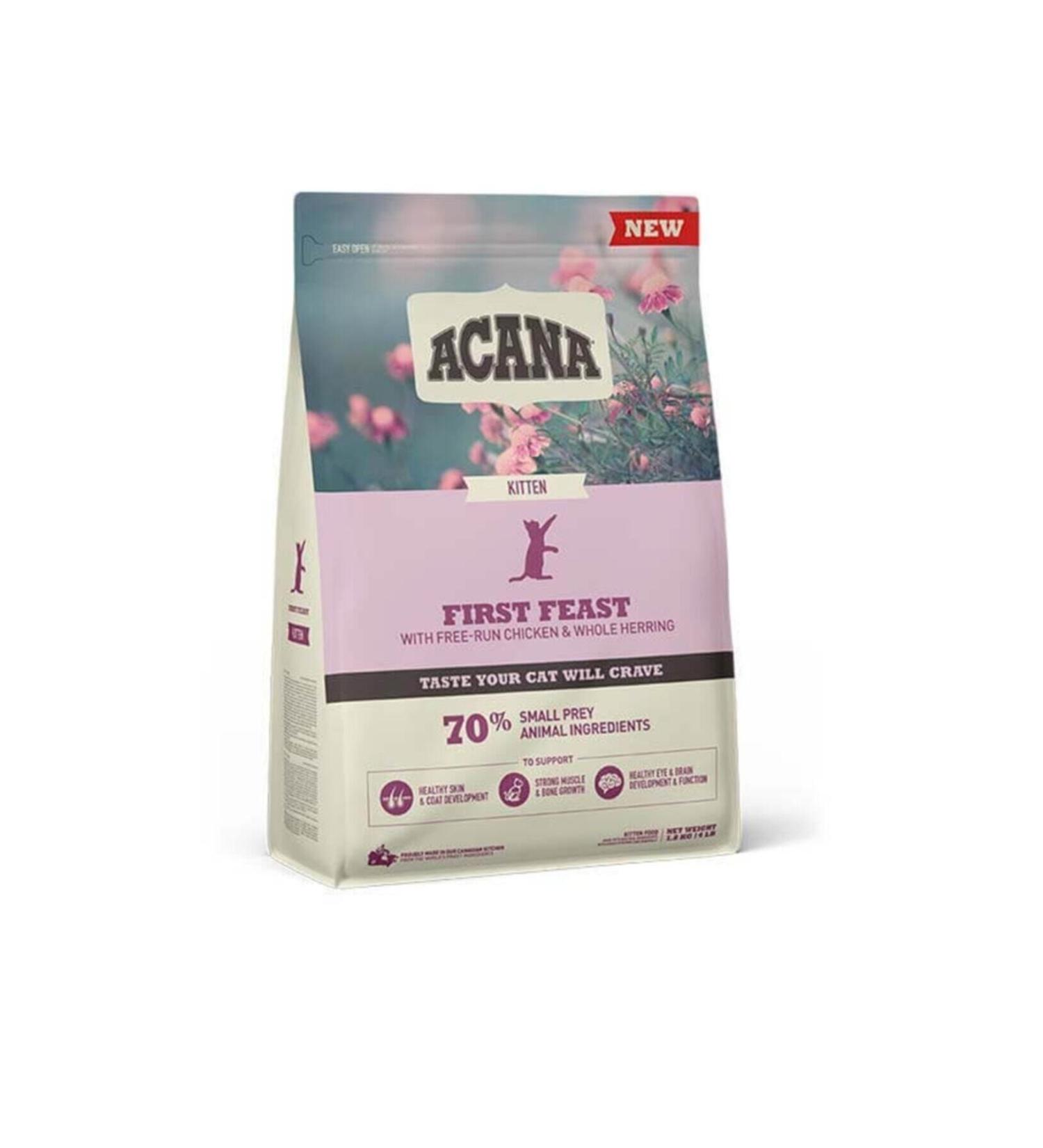 Acana FIRST FEAST KITTEN CHICKEN AND FISH KITTEN CAT FOOD 1.8 KG