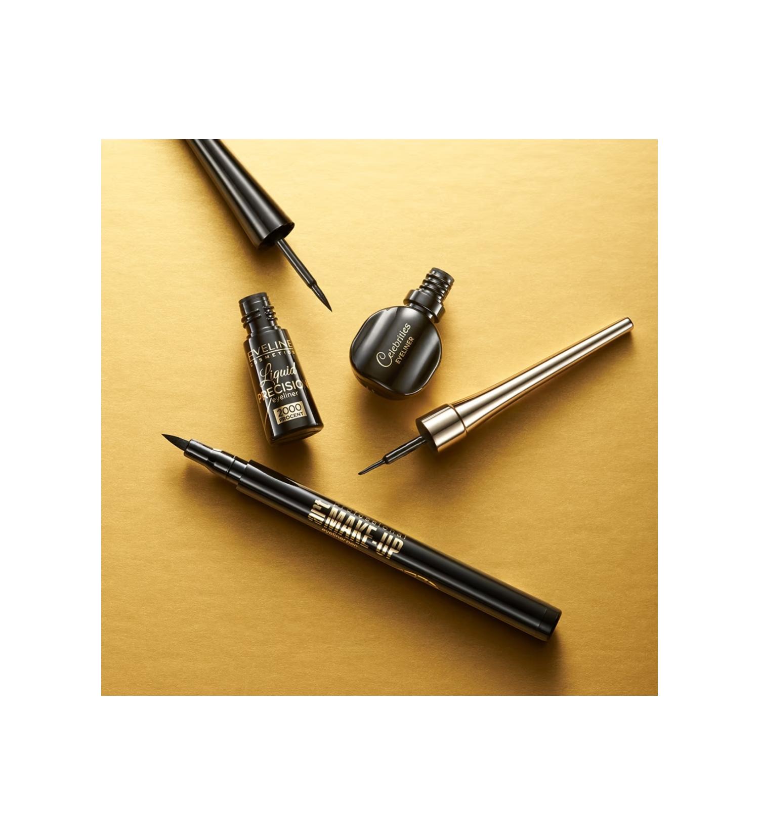 Eveline Eyeliner Black Liquid Precision 2000% - Buy Online on GoSupps.com