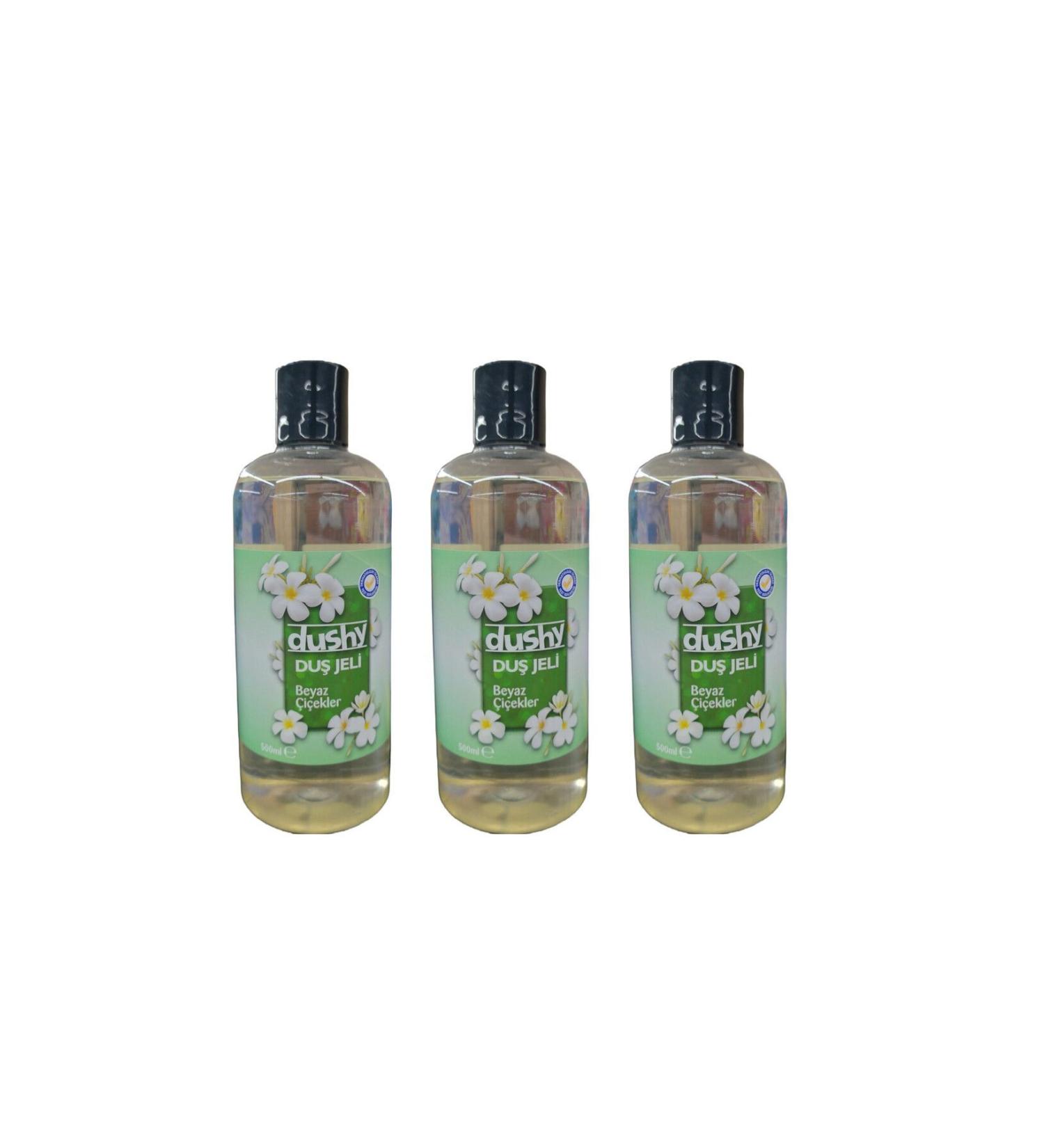 dushy Shower Gel White Flowers 500 Ml 3 Pack