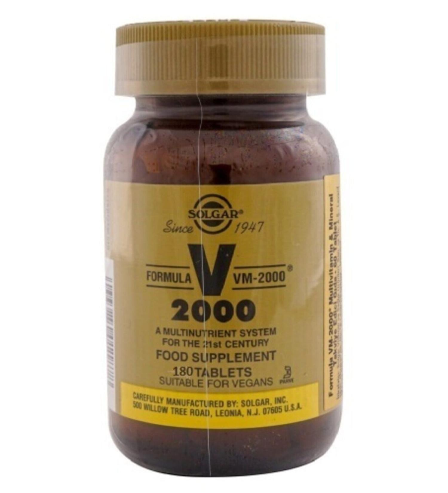 Solgar Formula Vm 2000 180 Tablets.