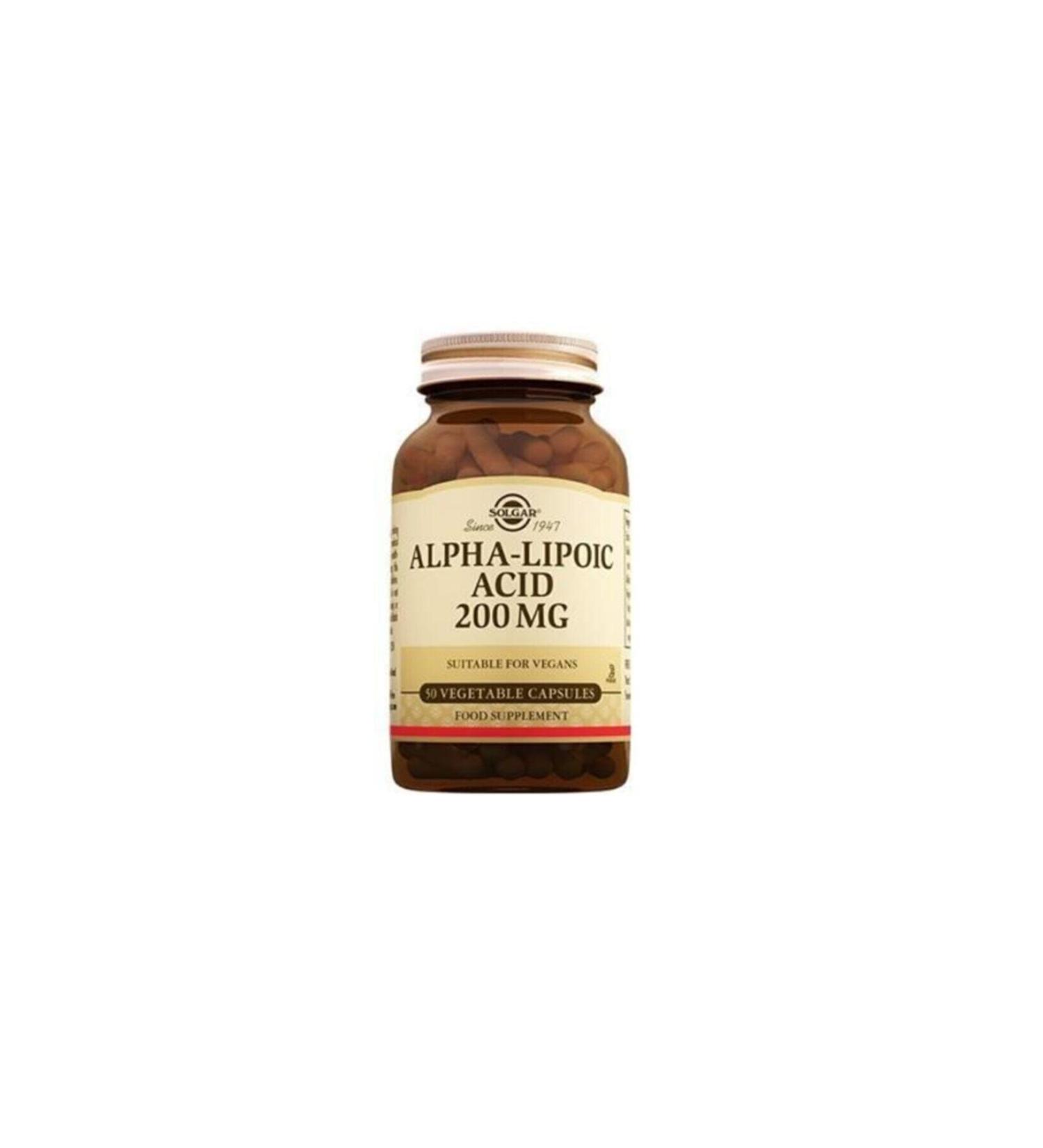 Solgar Alpha Lipoic Acid 200 Mg 50 Capsules