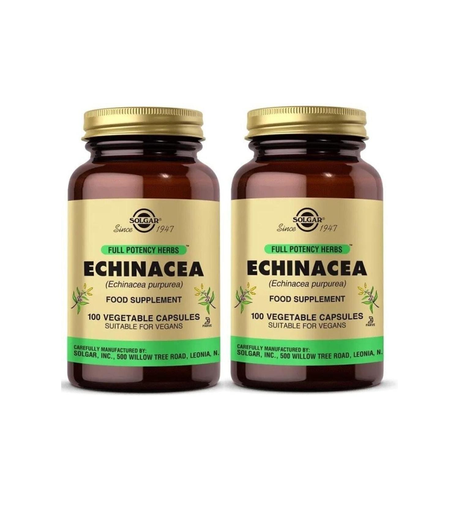 Solgar Echinacea 520 mg 100 Capsules 2 Pieces