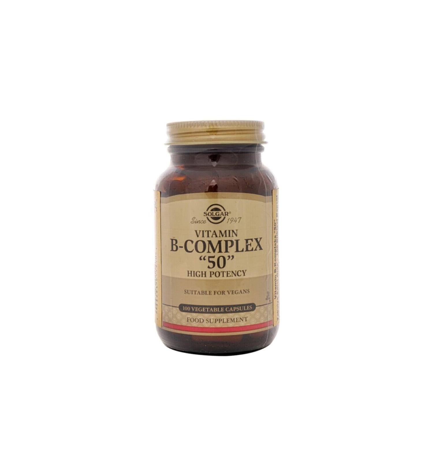 Solgar Vitamin B-complex 50 Capsules - Buy Online on GoSupps.com