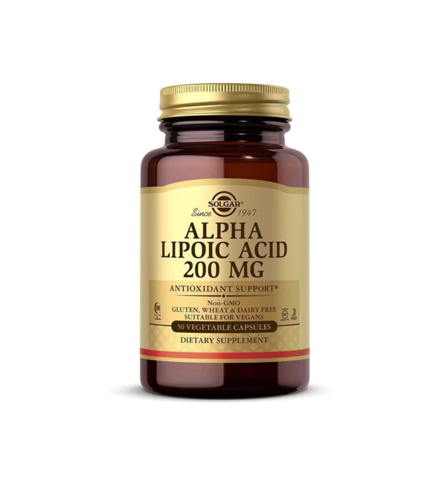 Solgar Alpha Lipo Acid 200 mg 50 Capsules