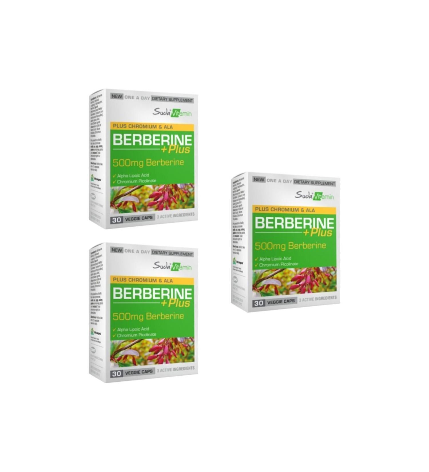 Vitamin in Water VITAMIN IN WATER BERBERINE PLUS 30 CAPSULES 3 PIECES