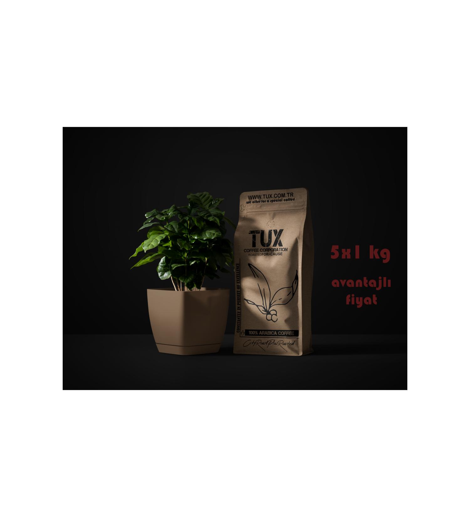 TUX Tuxeco - 5x1 KG Espresso Coffee Beans