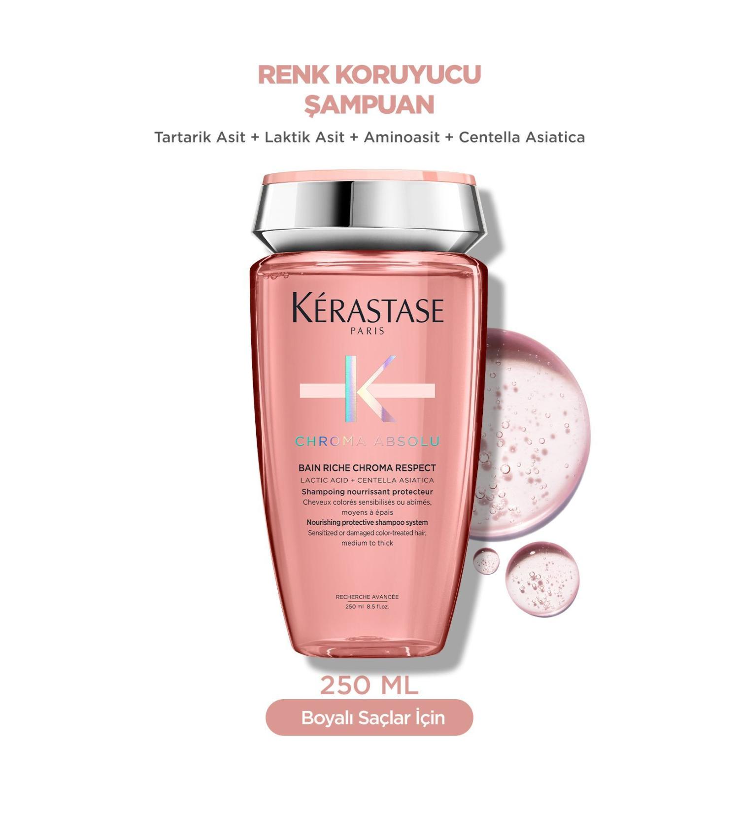 Kerastase Chroma Absolu Nourishing and Protective Shampoo for Dyed Hair 250ml 1KER245