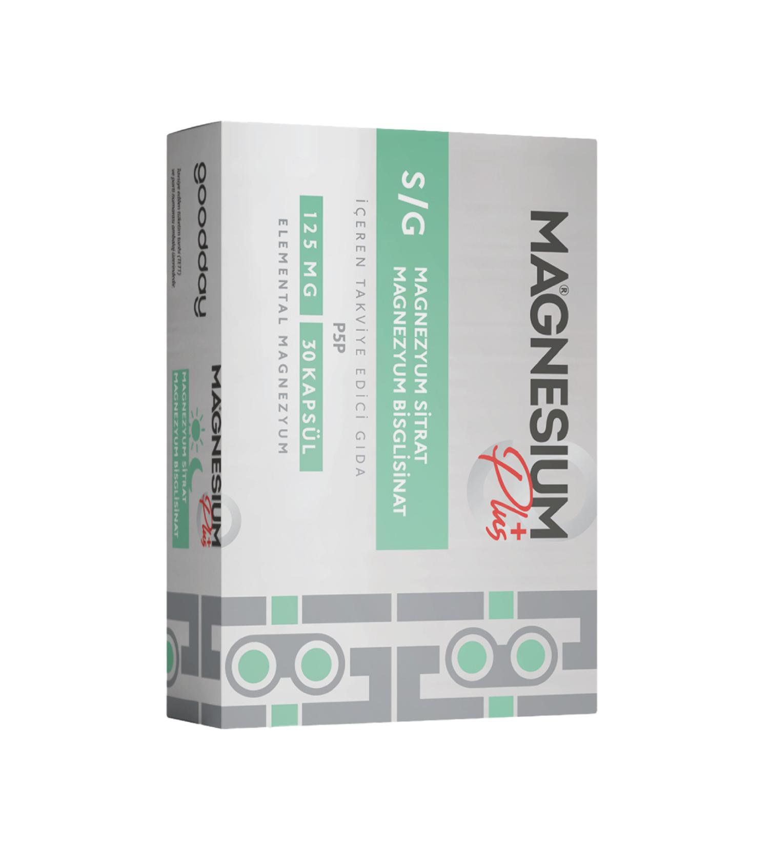 goodday MAGNESIUM S/G BISG. CITRATE & P5P 30 Capsules - Buy Online on GoSupps.com