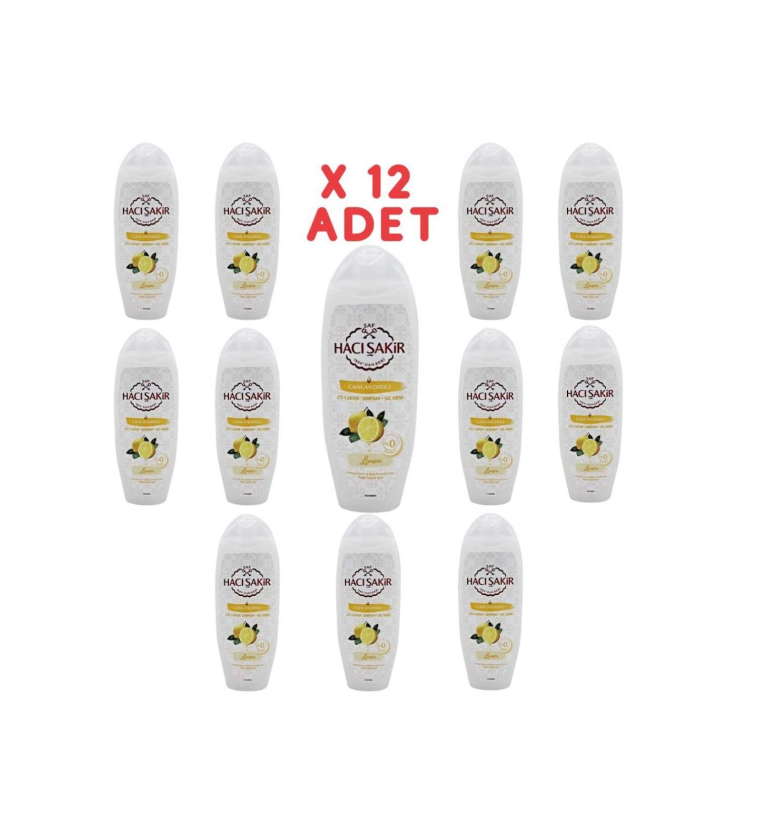 Hac akir Lemon 2 in 1 Shampoo Revitalizing 500 ml 12 pieces