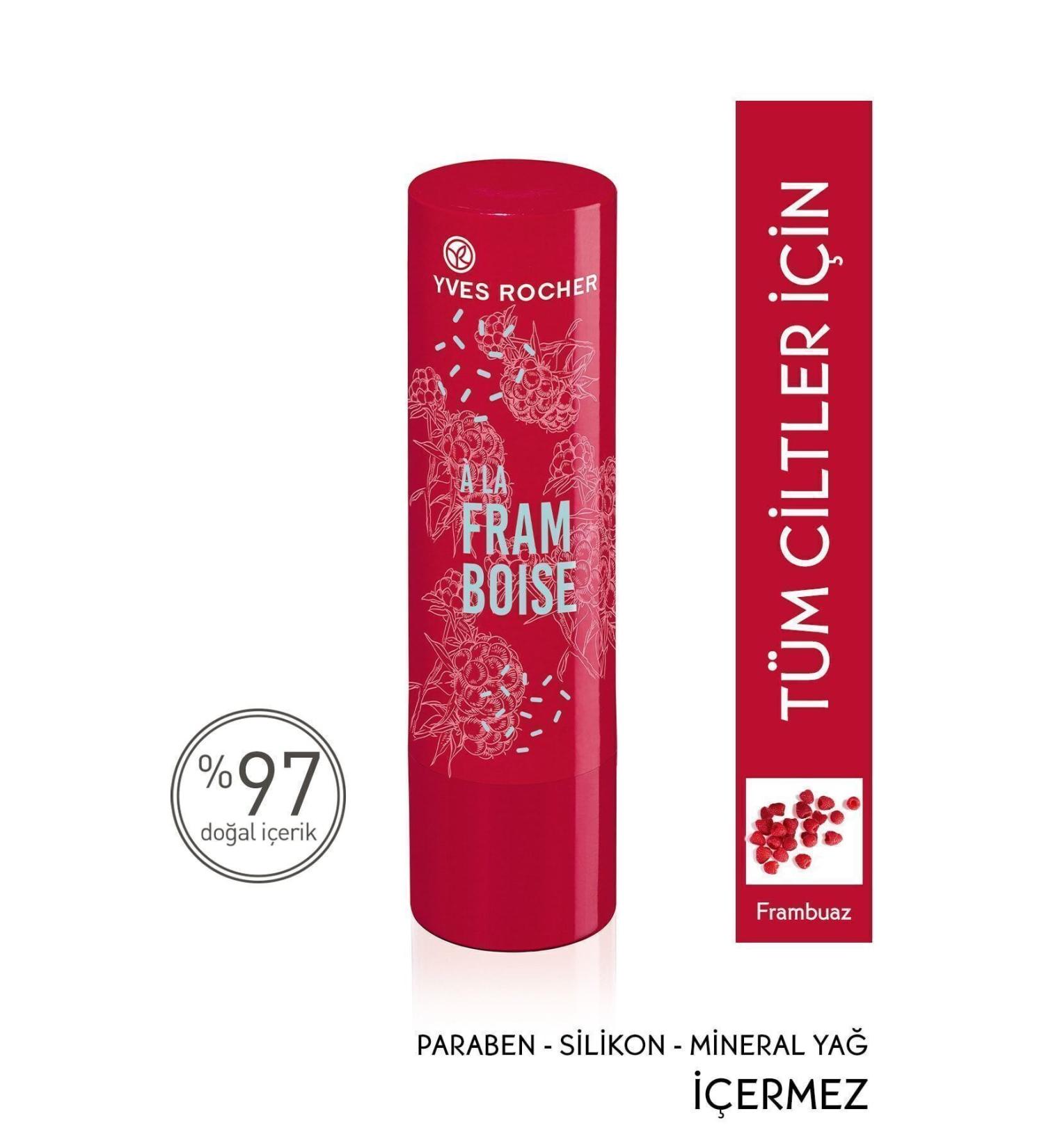 Yves Rocher Raspberry Lip Balm - 47.gr - Buy Online on GoSupps.com