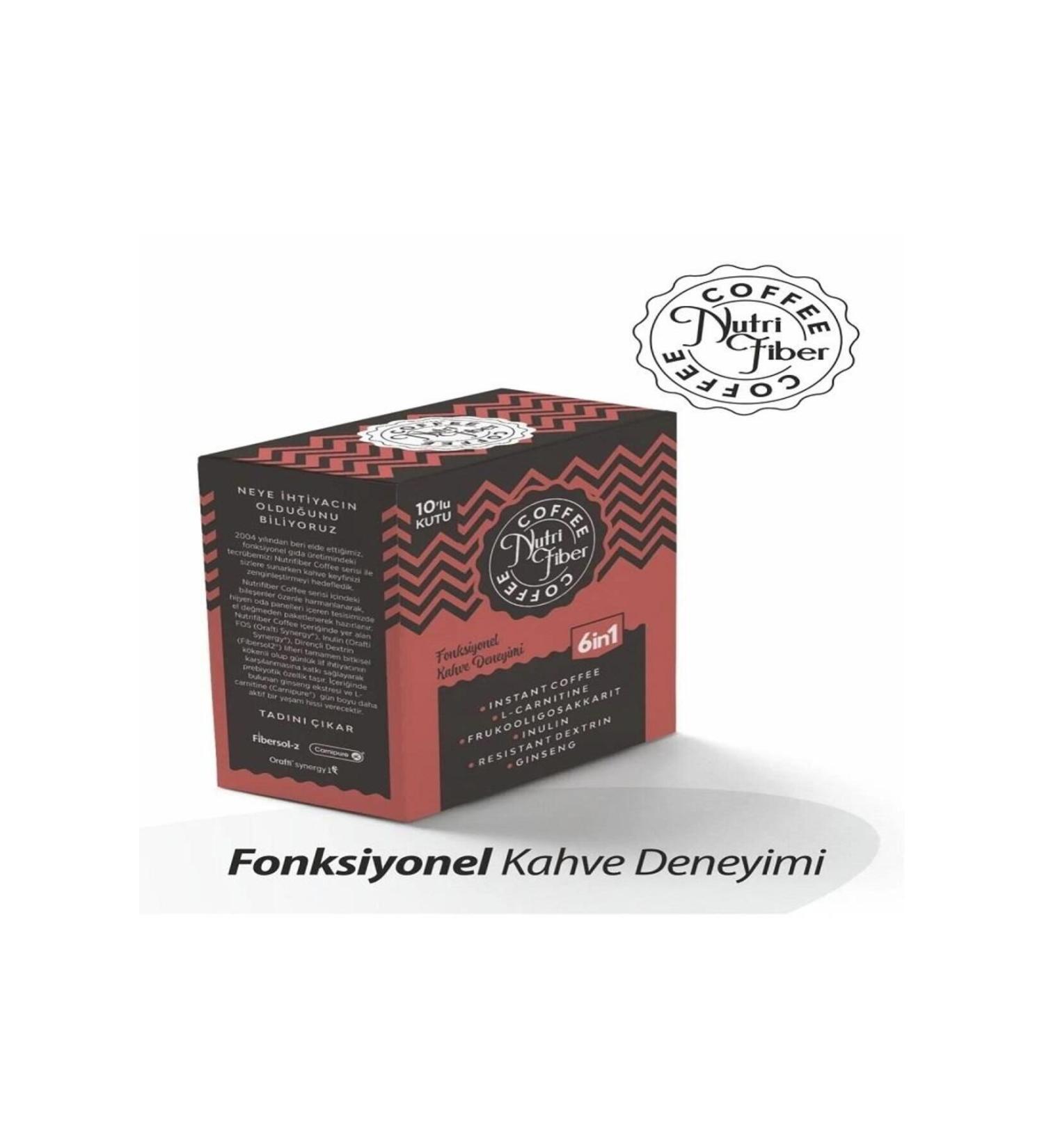 NUTRI FIBER Nutri Fiber Coffee 6in1 Functional Coffee Sachet 10 pieces