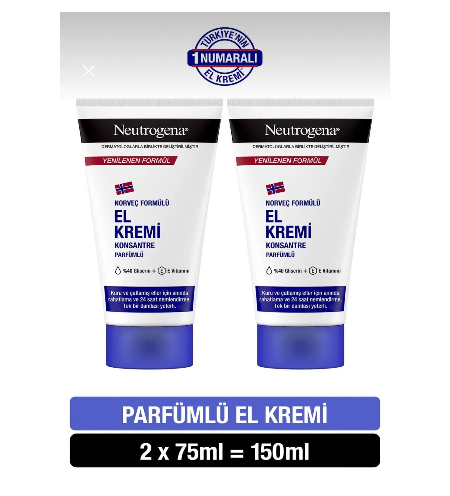 Neutrogena Norwegian Formula Hand Cream 75 ML 2-PACK (Perfumed)