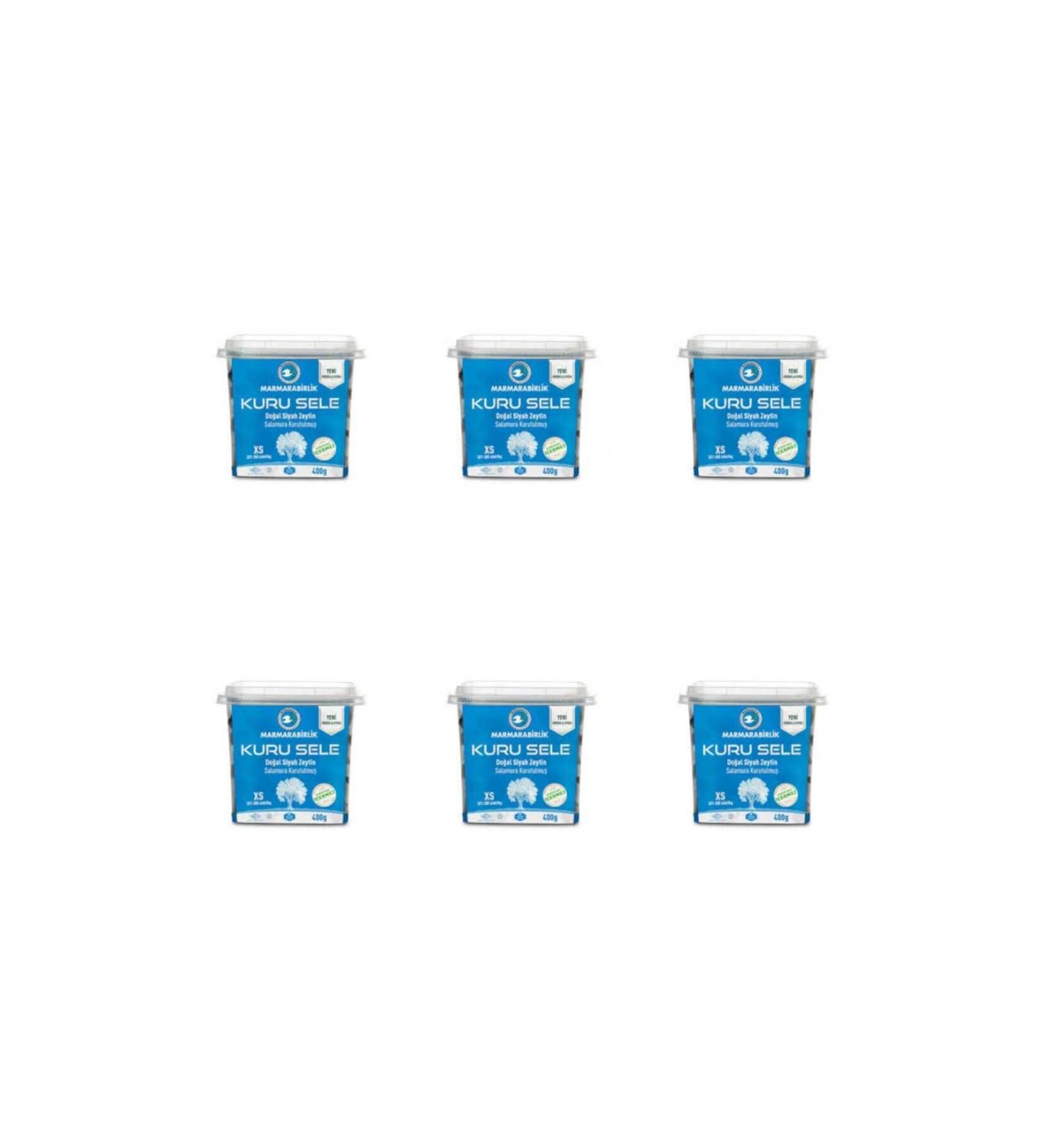 Marmarabirlik MARMARABIRLIK DRY SELE (XS) BLACK OLIVE 6X400GR