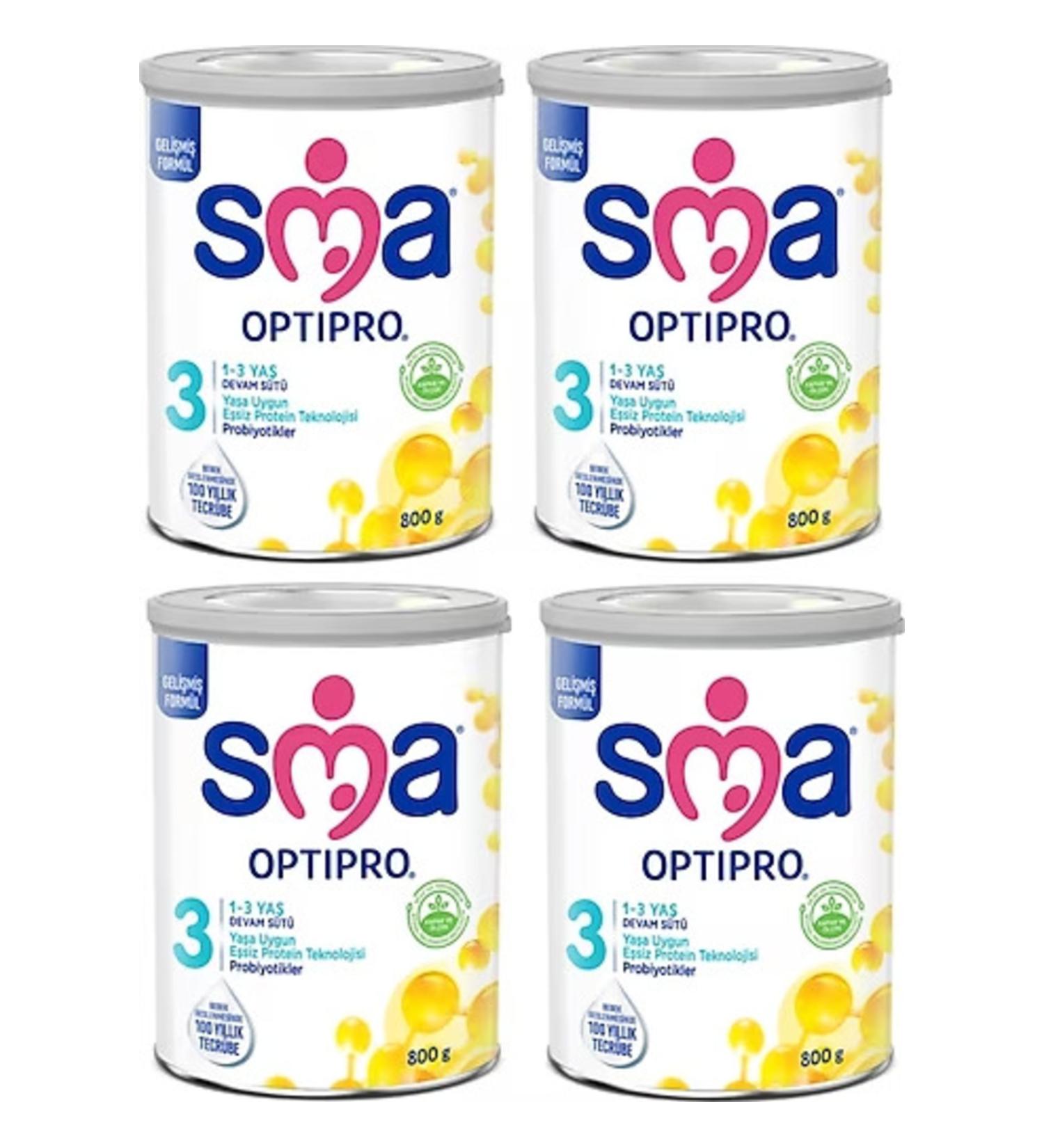 SMA Mama Optipro 3 Follow-On Milk 1-3 Years - 4 X 800 G - Buy Online on GoSupps.com