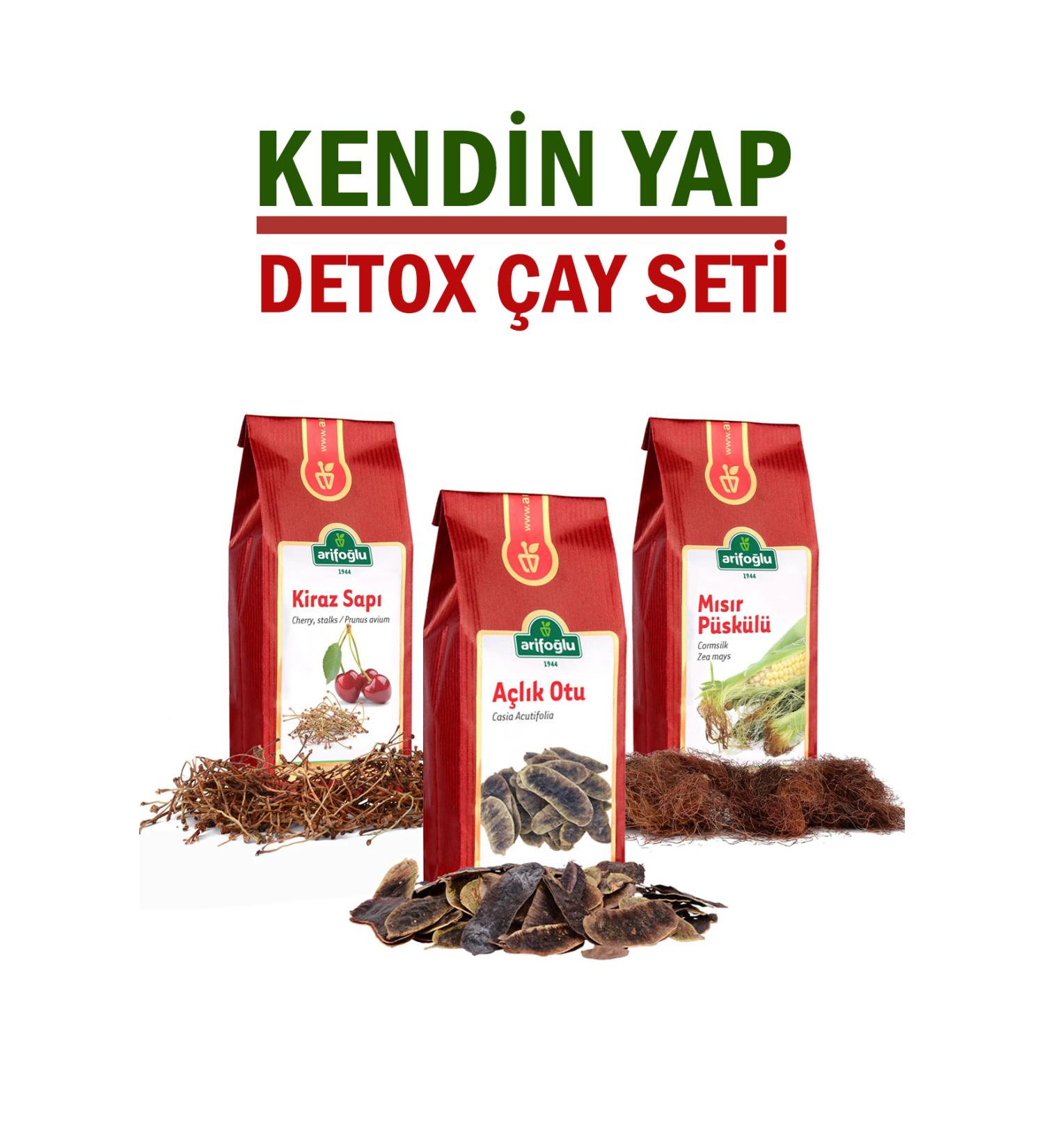 Arifo lu 3-Piece Set Detox Tea (Cherry Stalk - Corn Tassel - Hunger Herb)