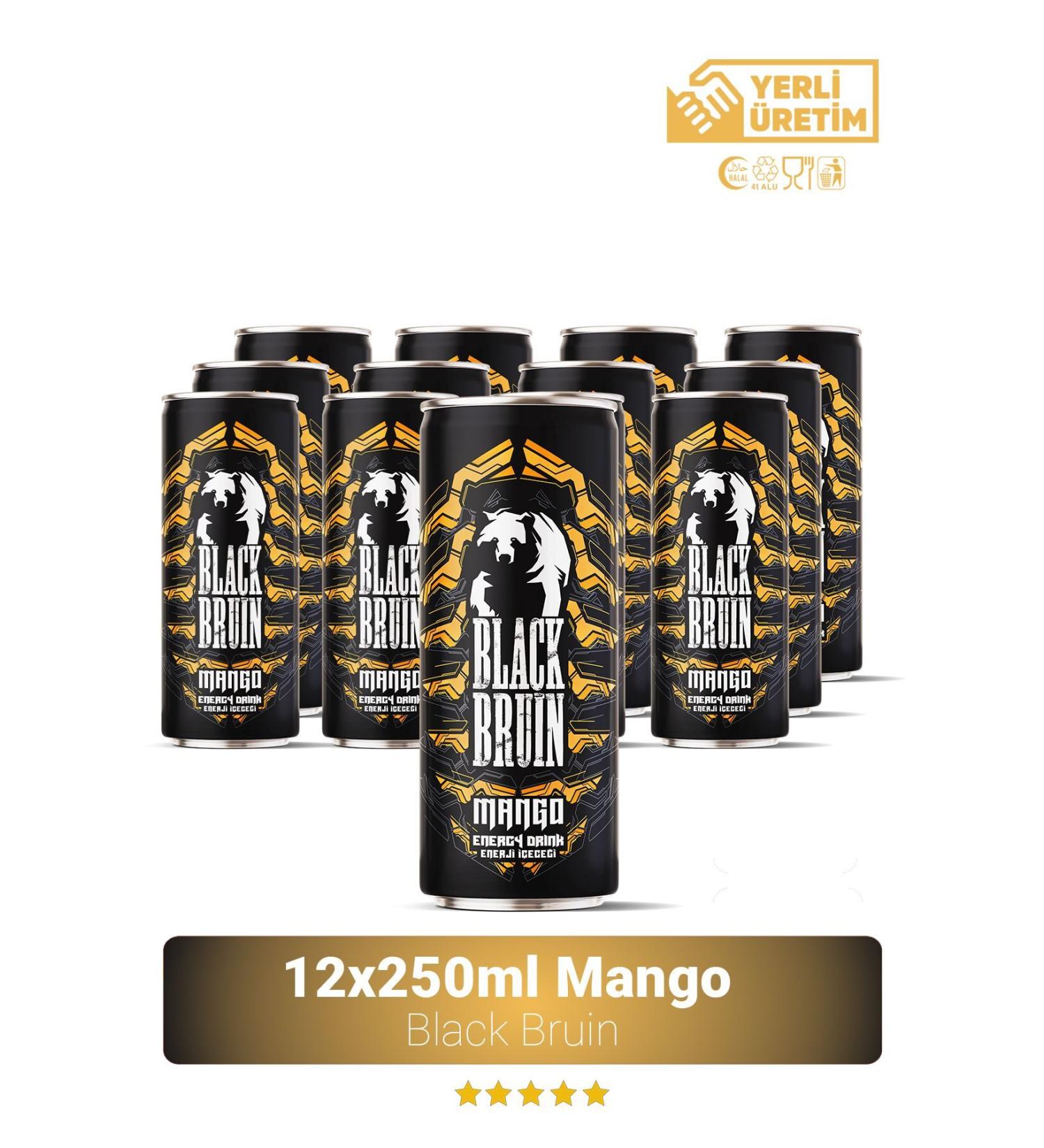 Black Bruin Mango Flavored Energy Drink 250ml x 12