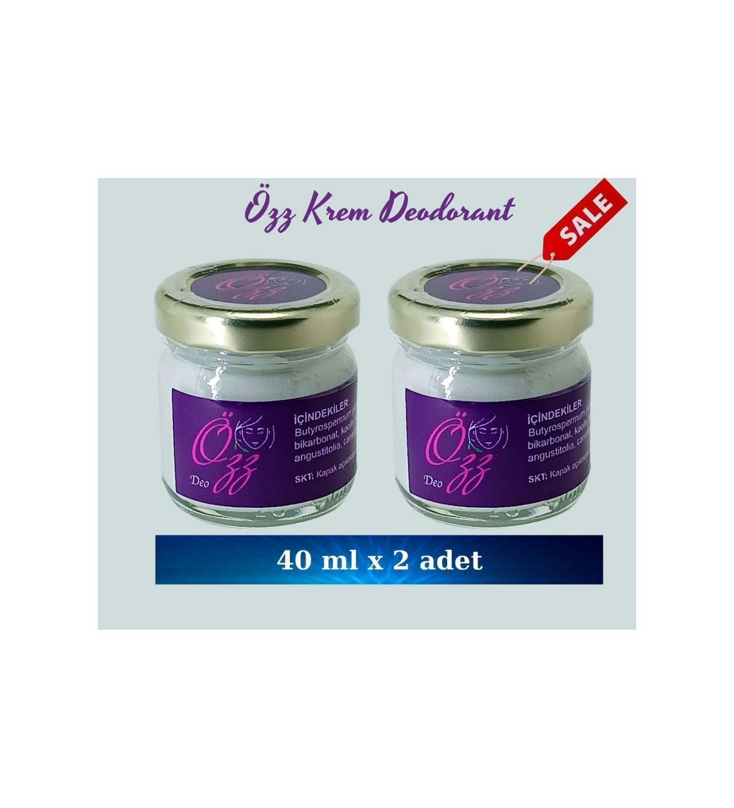 Ozz Natural Cream Deodorant 2 Pieces - Buy Online on GoSupps.com