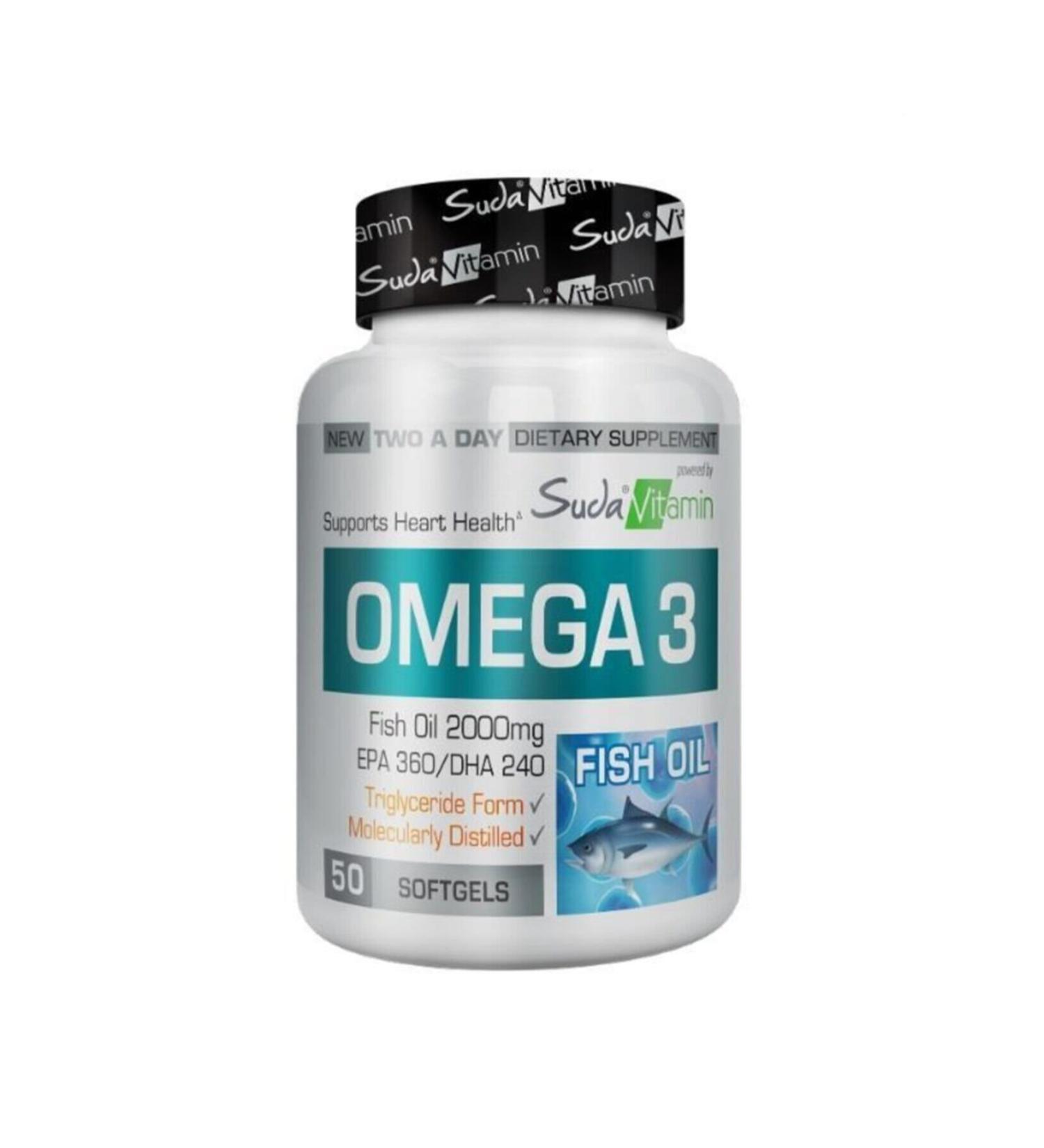 Vitamin Omega 3 in Water 2000 Mg 50 Softgels