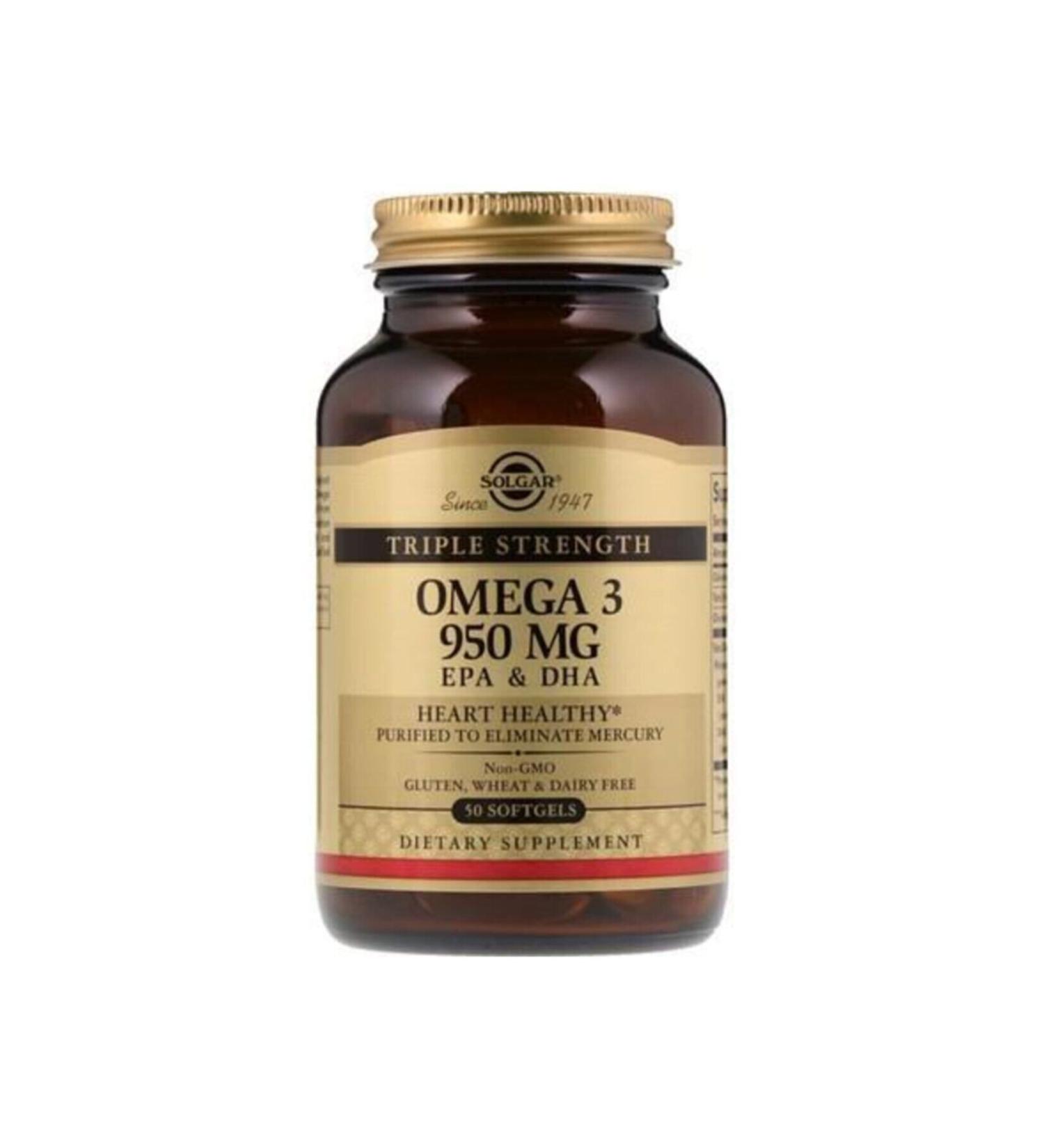 Solgar Omega-3 950 Mg 50 Soft Gel