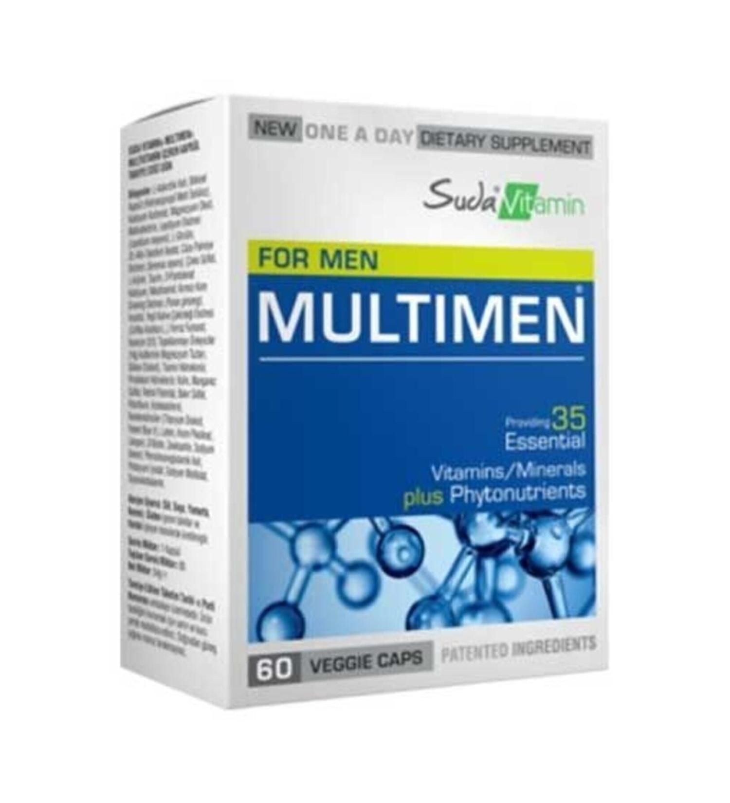 Water Vitamin Multimen For Men Multivitamin 60 Herbal Capsules