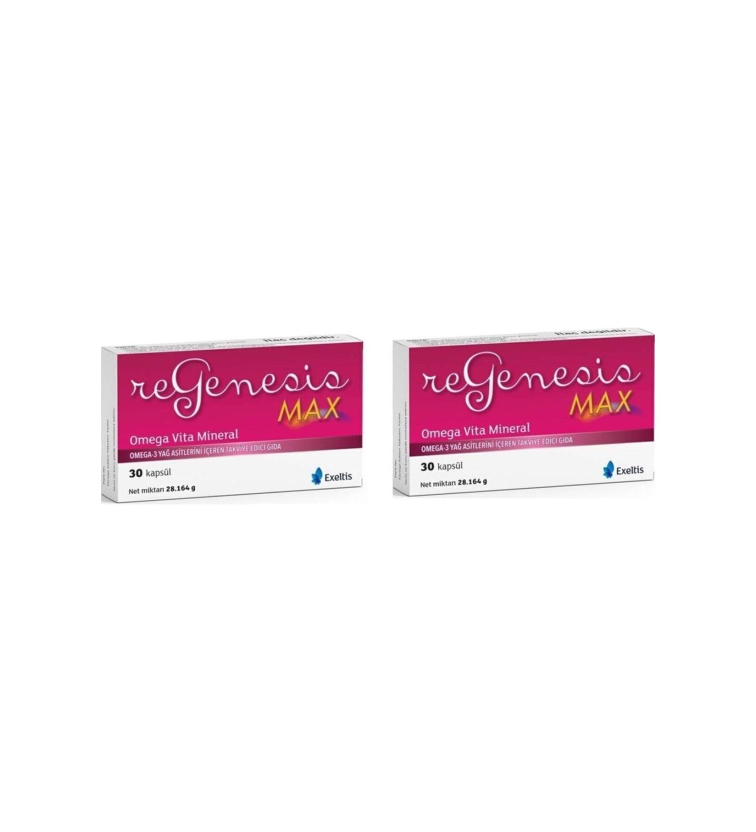 Exeltis Regenesis Max 30 Capsules 2 Boxes