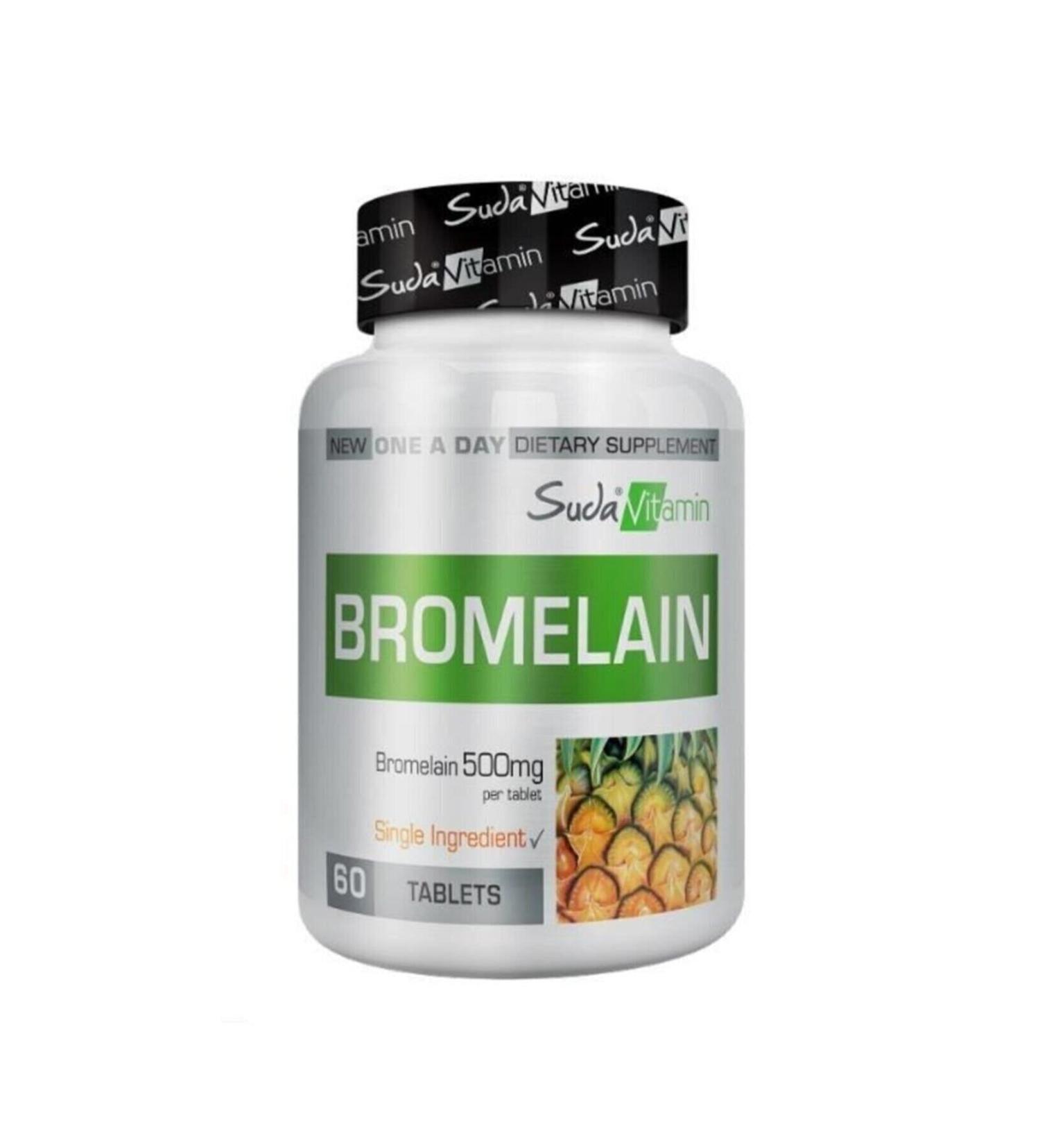 Vitamin Bromelain in Water 500 Mg 60 Tablets