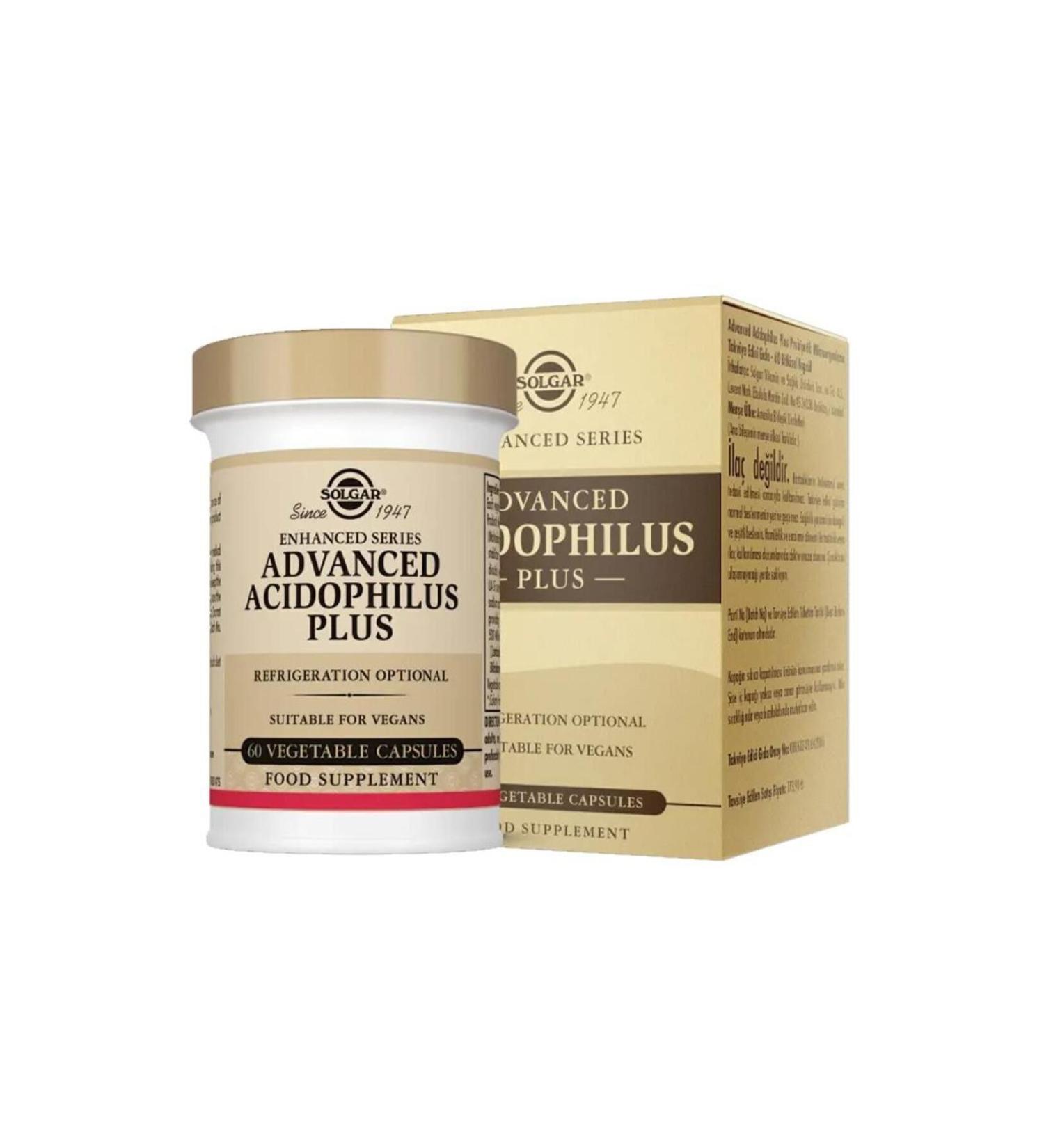 Solgar Advanced Acidophilus Plus 60 Capsules