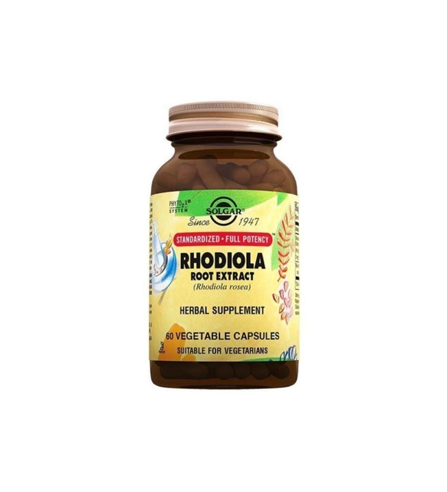 Solgar Rhodiola Root 60 Capsules