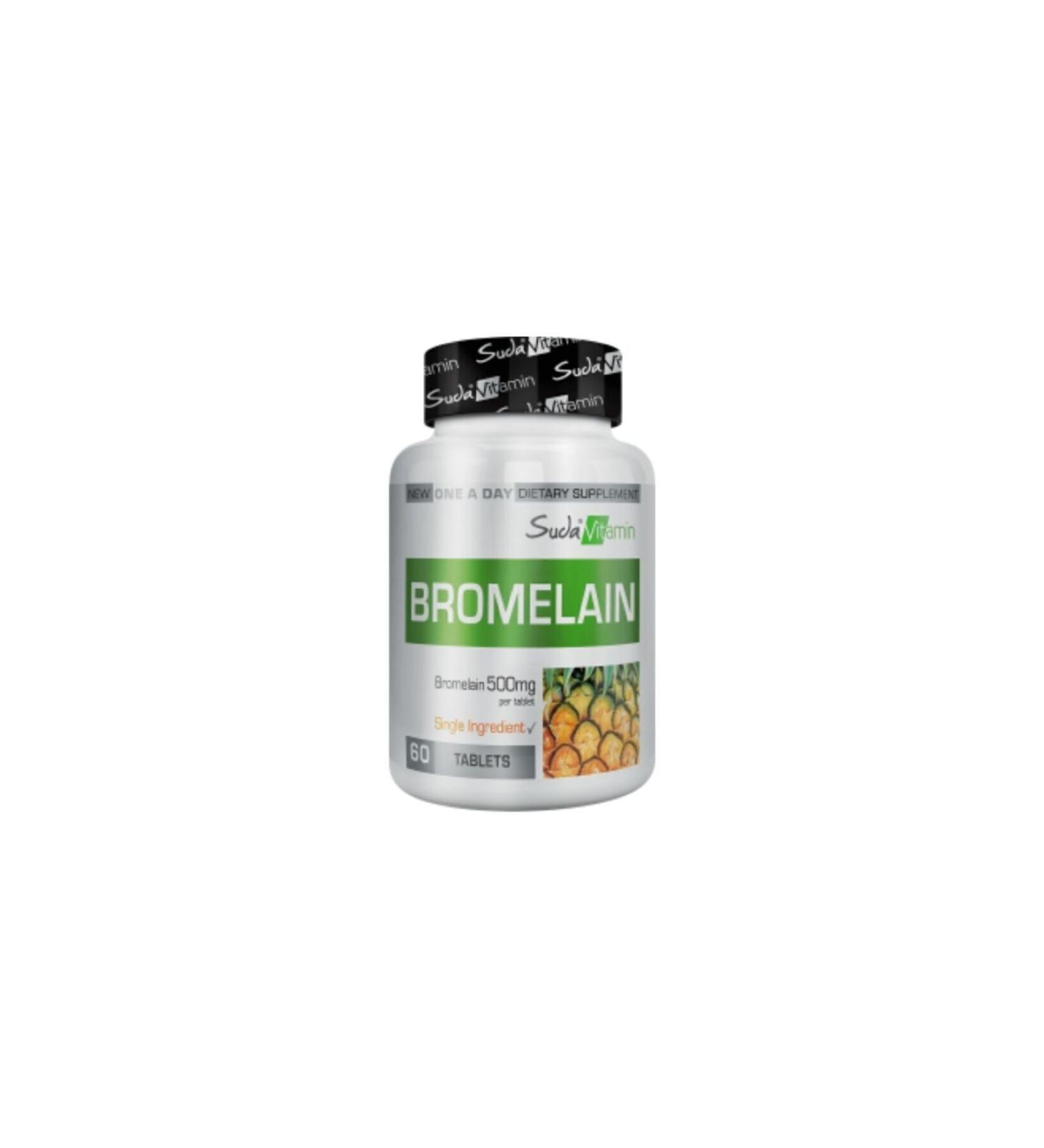 Vitamin Bromelain 500 Mg 60 tablets in water