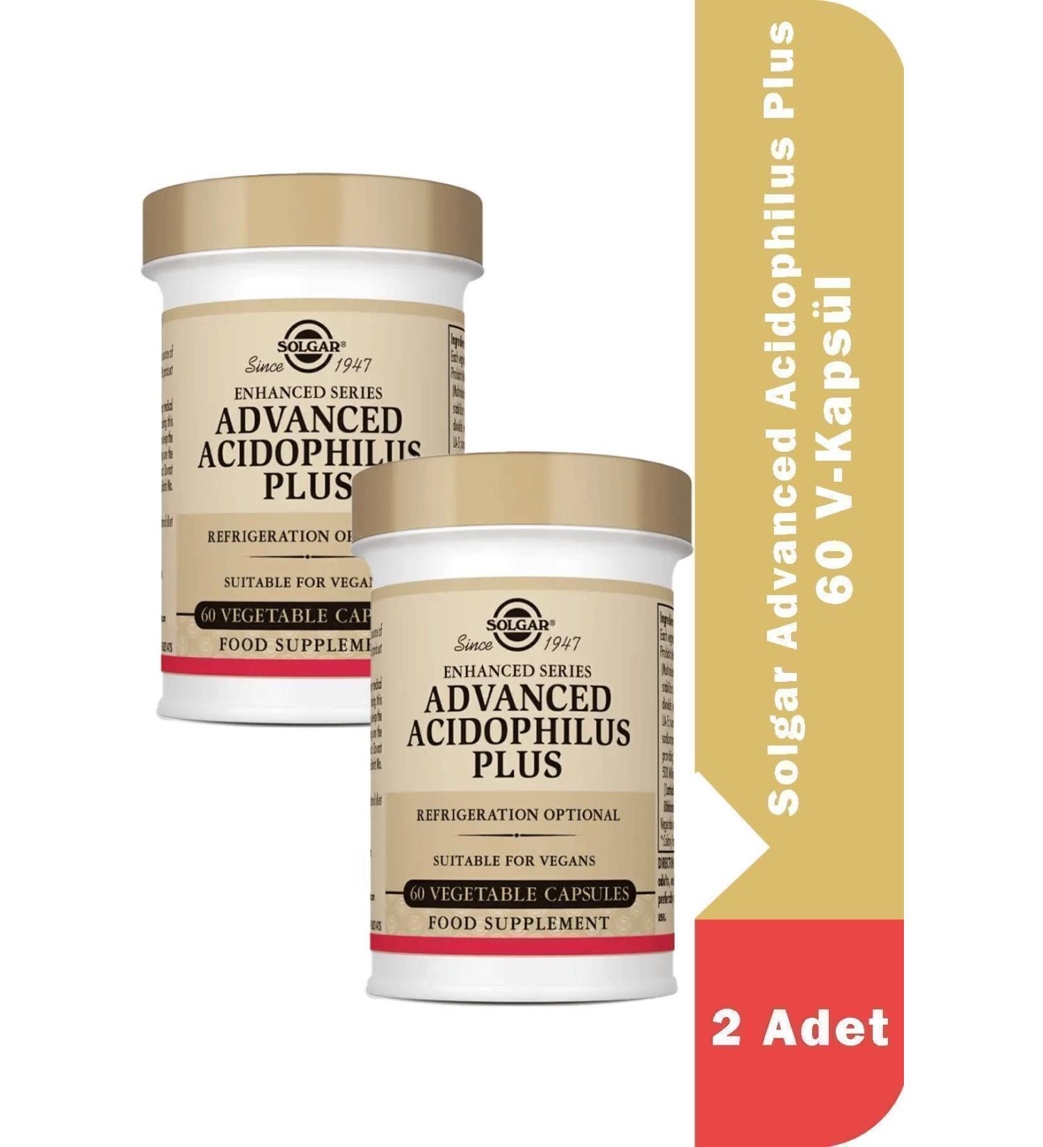 Solgar Advanced Acidophilus Plus 60 V-capsules 2 Pieces