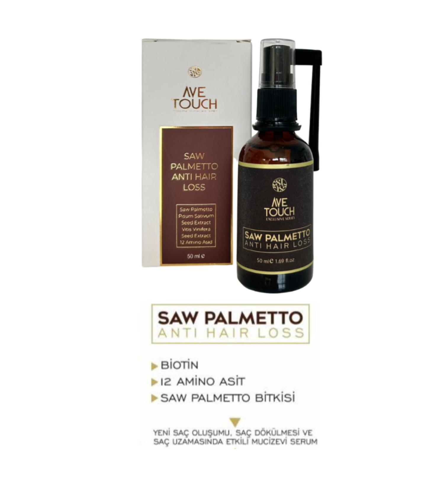 AVE TOUCH Saw Palmetto Anti Hair Loss Anti-Falling and Hair Thickening Care Serum 50 ml