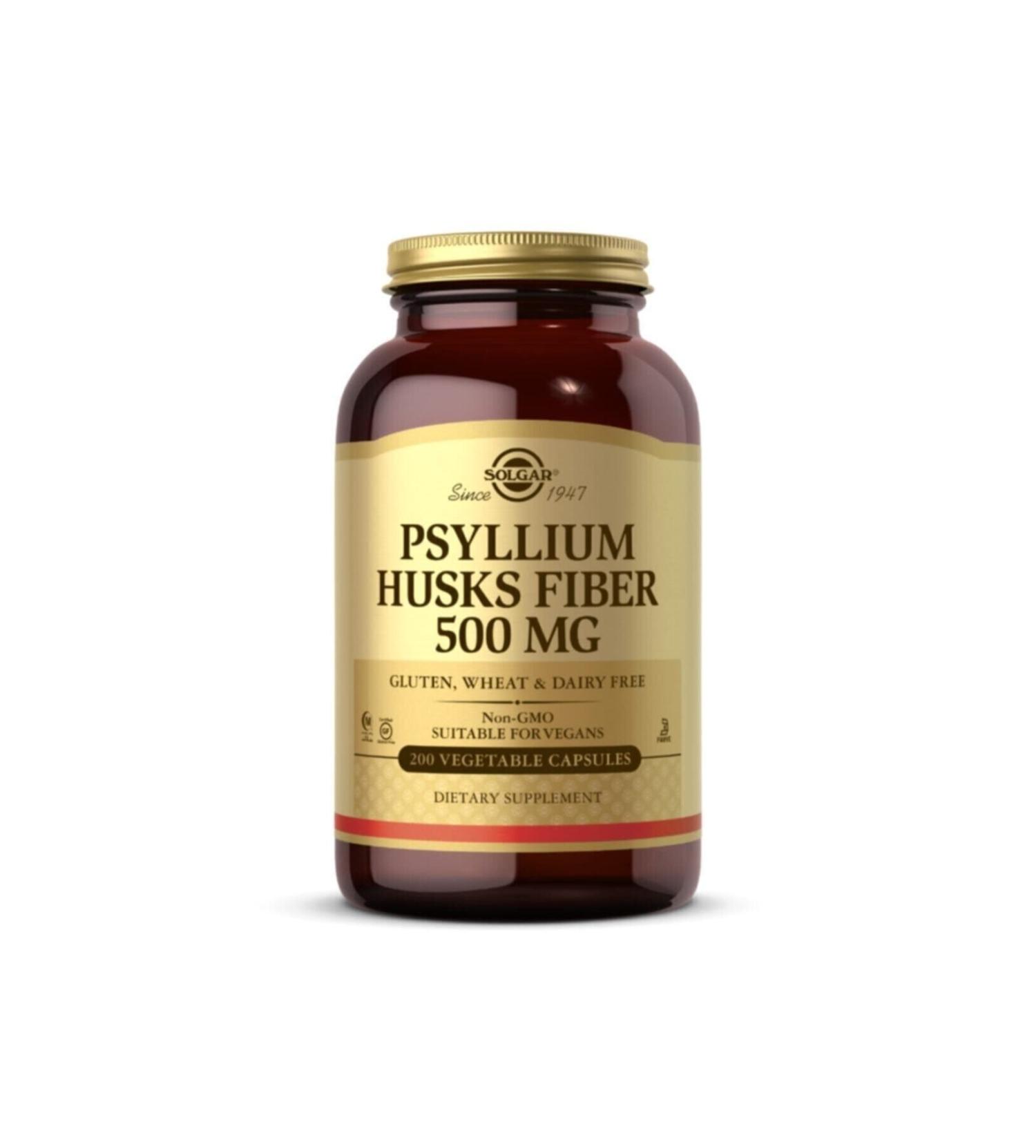 Solgar Psyllium Husks Fibre 500 Mg 200 Capsules