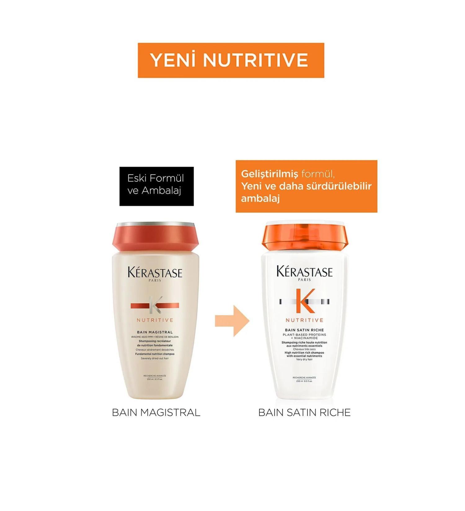 Kerastase Nutritive Bain Satin Riche best Shampoo for itchy scalp and very dry hair 250ml 1KER44 - Buy Online on GoSupps.com