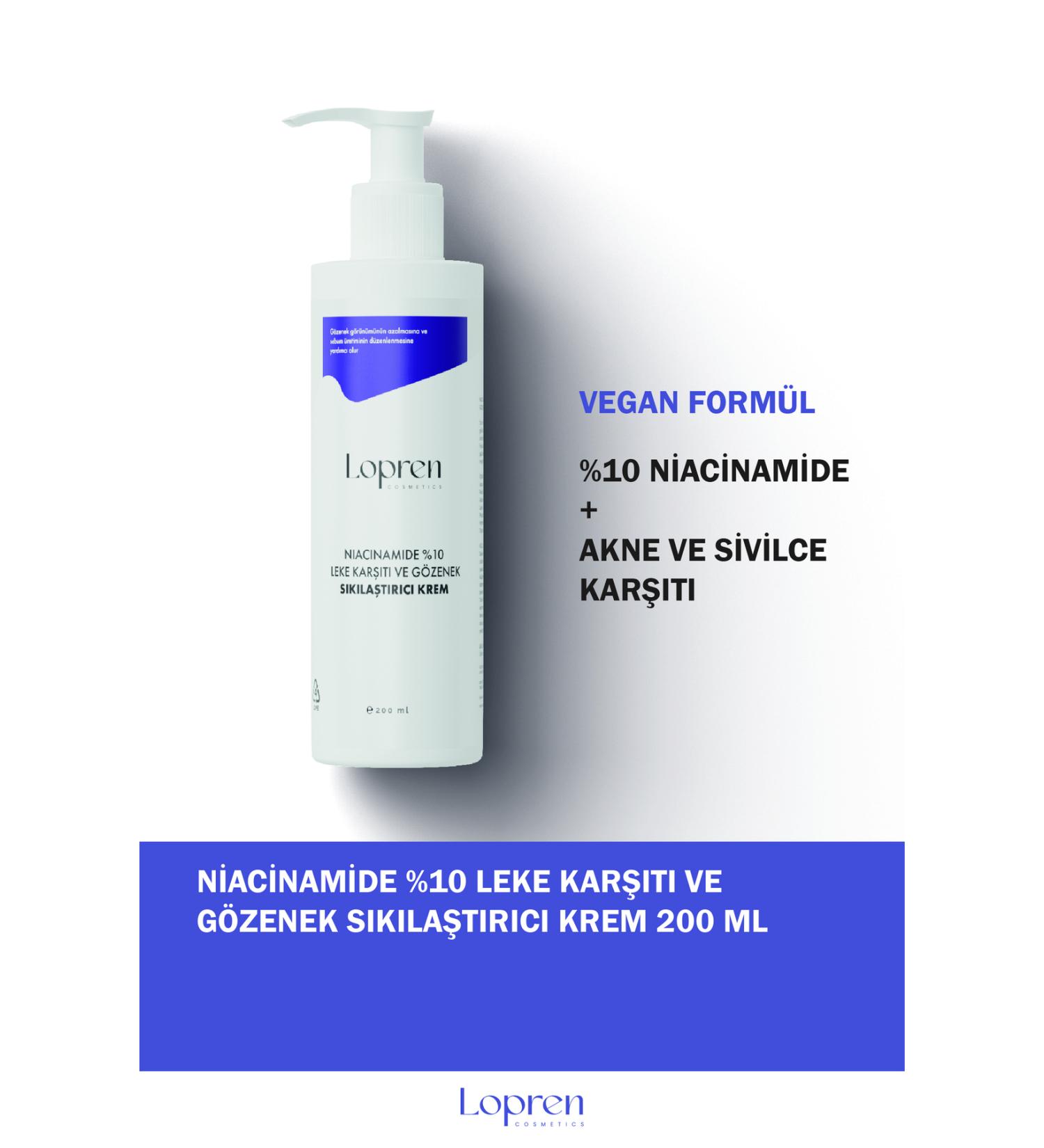 Lopren Niacinamide Anti-Spot and Pore Tightening Cream 200 ml - Buy Online on GoSupps.com