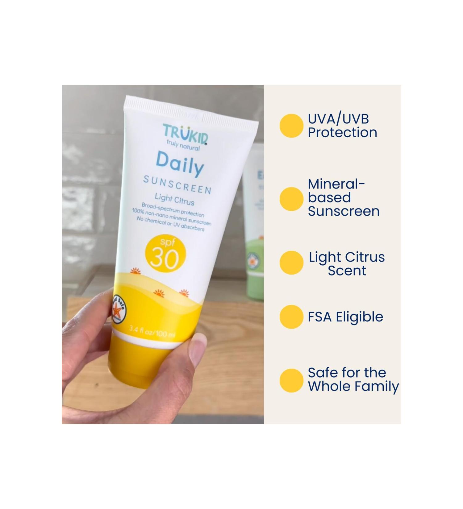 Coppertone Natural Daily Sunscreen Light Citrus 30 Spf Sun Cream 100 ml